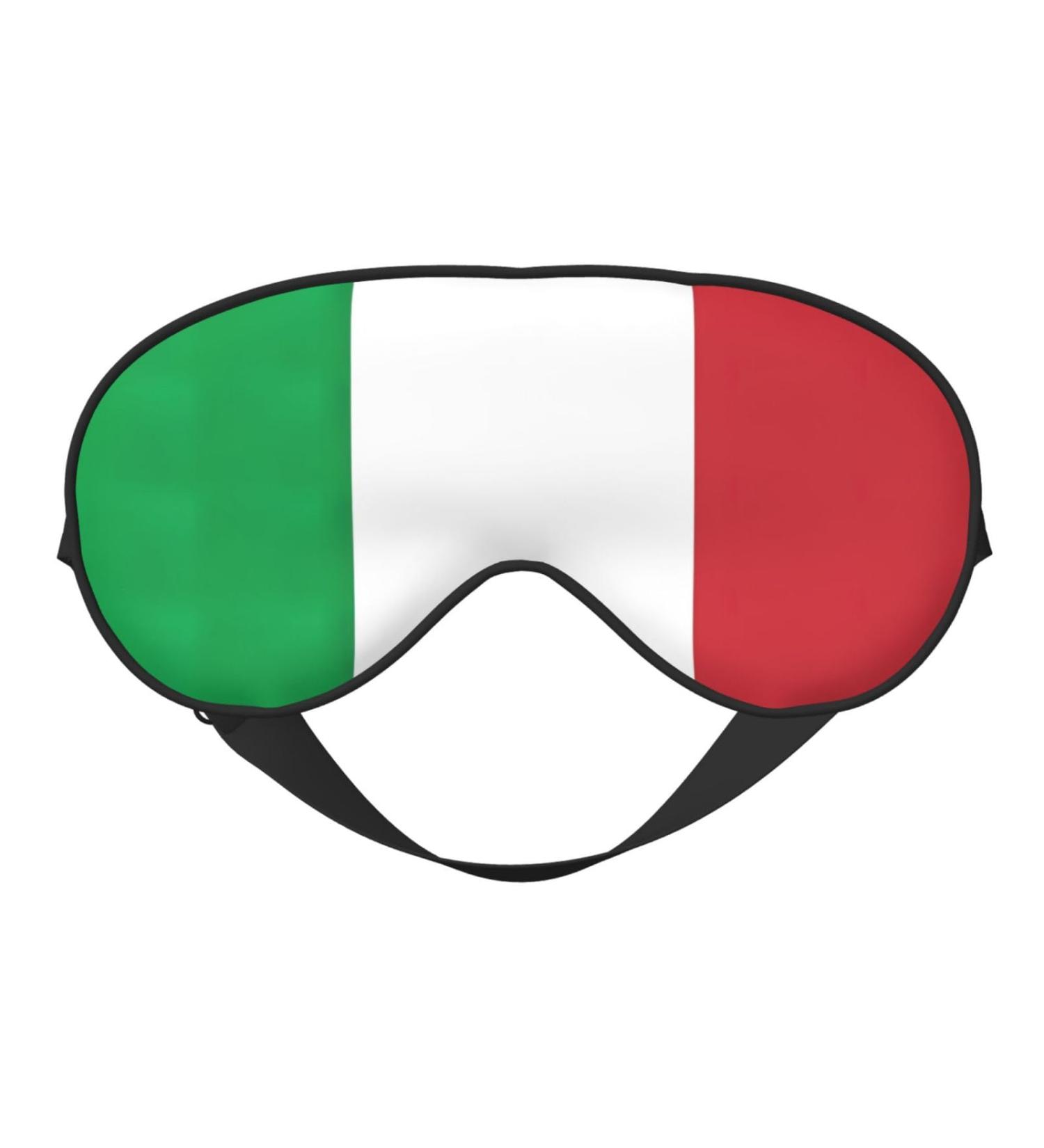 Unisex Italy Flag Print Sleeping Eye Mask | Soft Adjustable Strap | Perfect Sleep Accessory - Buy Online on GoSupps.com