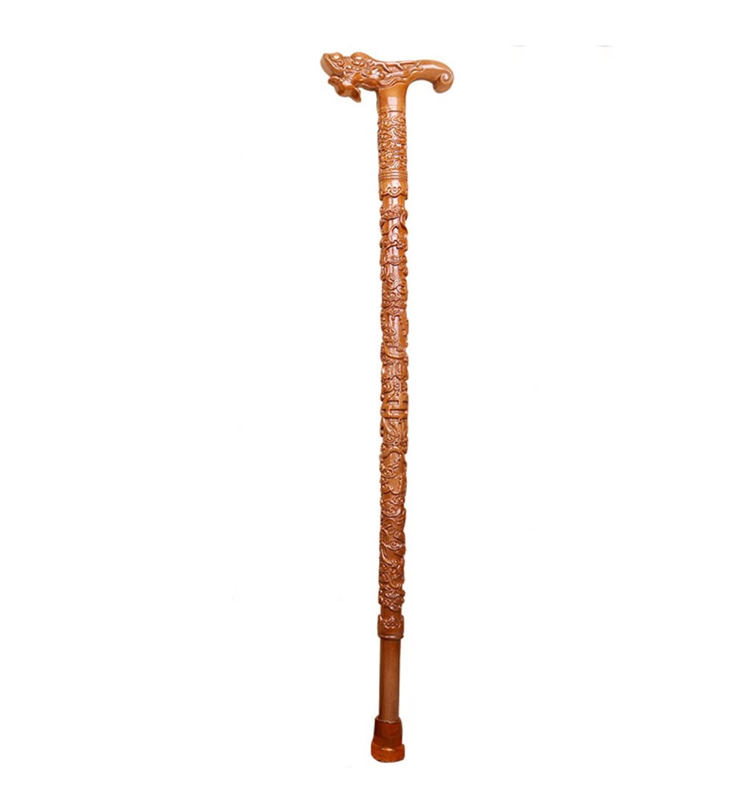 Wooden Walking Sticks Cane Elderly Solid Wood Crutches Peach Stick 5 Kinds of Models Can Be Truncated On Their Own Mobility Aid for Elderly Seniors & Handicap