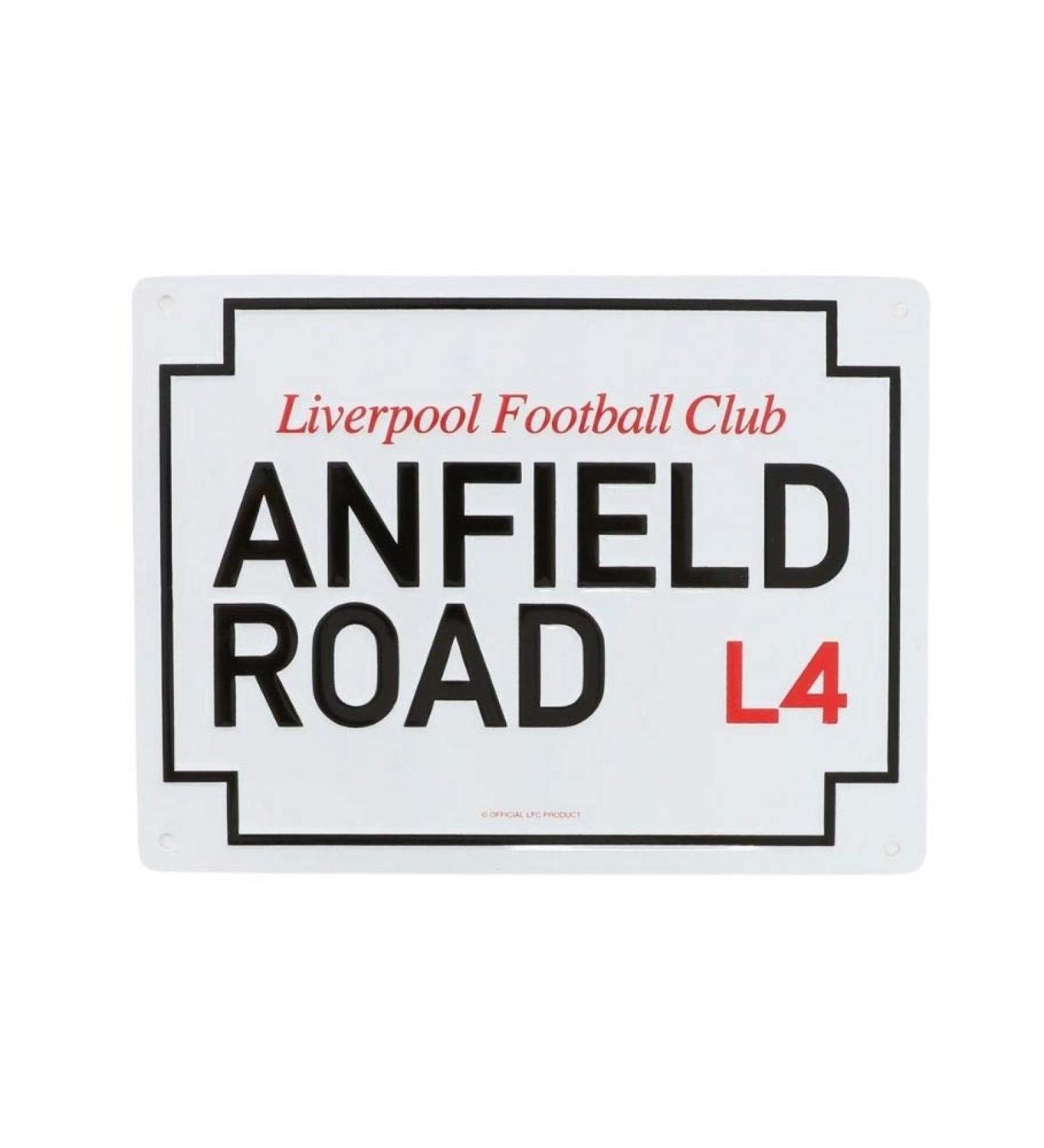 Liverpool FC Small Metal Anfield Street Sign LFC Official