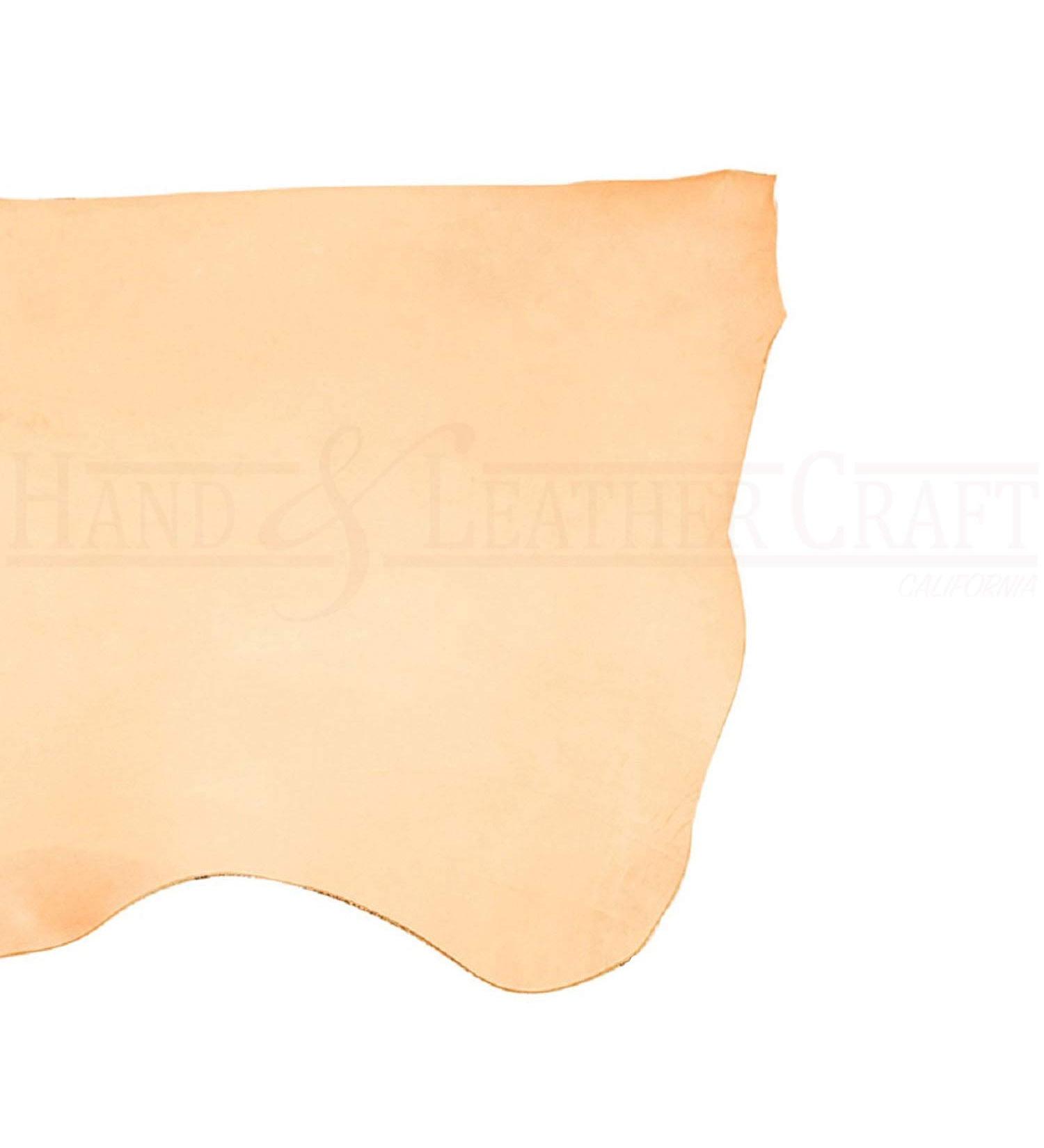 Veg Tan Leather Hide - Full Grain Tooling Leather for Carving, Tooling & Dyeing | A Grade 2/3 oz (0.8-1.2 mm) Leather Hide (2.5-4 Sqft) - Buy Online on GoSupps.com