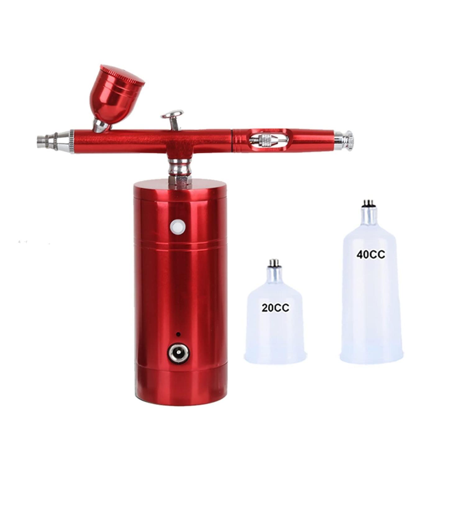 Airbrush Kit Mini Compressor Set Single Action Spray Gun for Makeup Cake Decoration Barber Facial Care Cup Replaceable (Size : C) - Buy Online on GoSupps.com