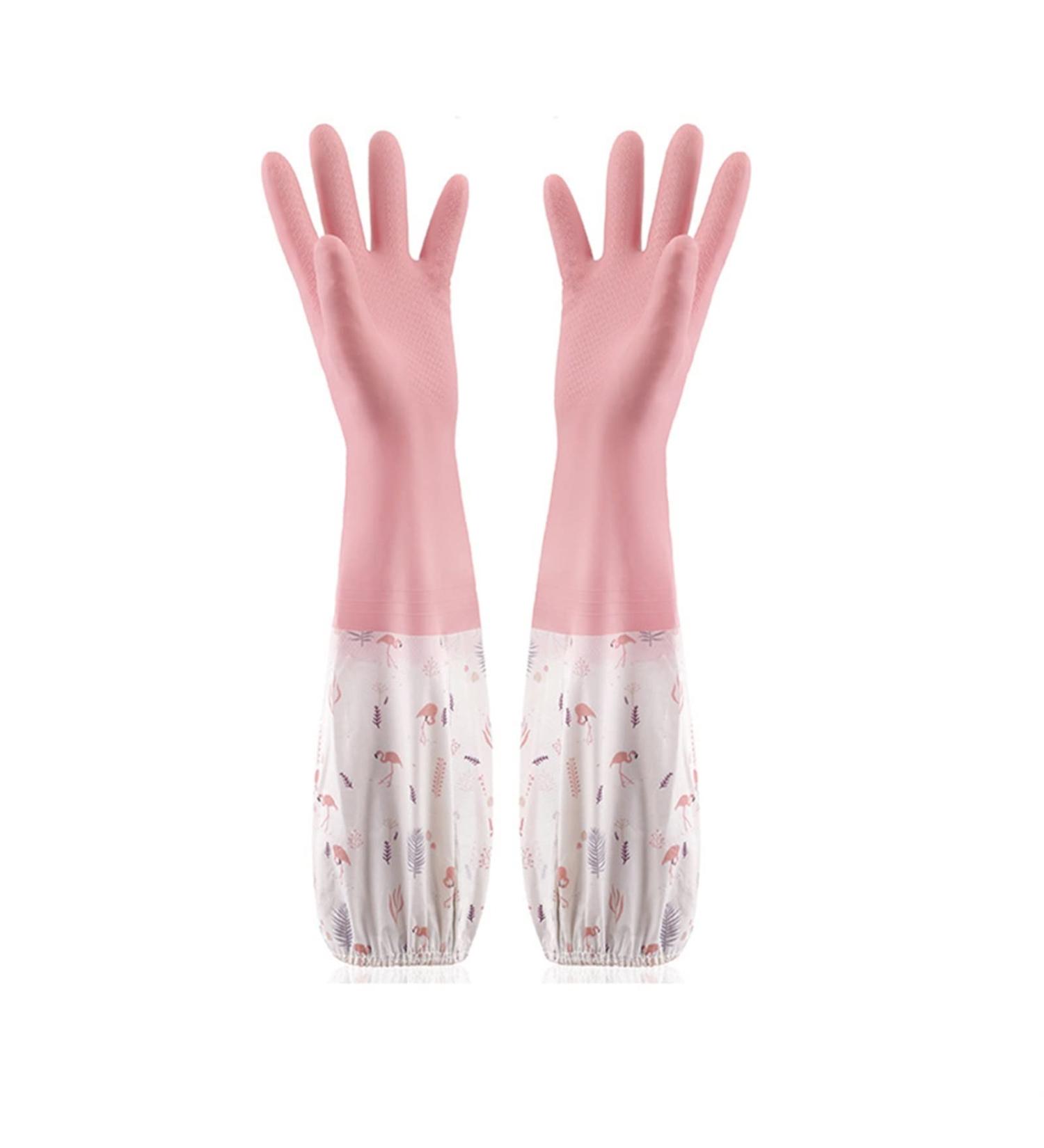 Dishwashing Gloves Dishwashing Gloves Warm Plush Rubber Waterproof Kitchen Dishes Household Gloves Washing Bowls Gloves Tools - Buy Online on GoSupps.com