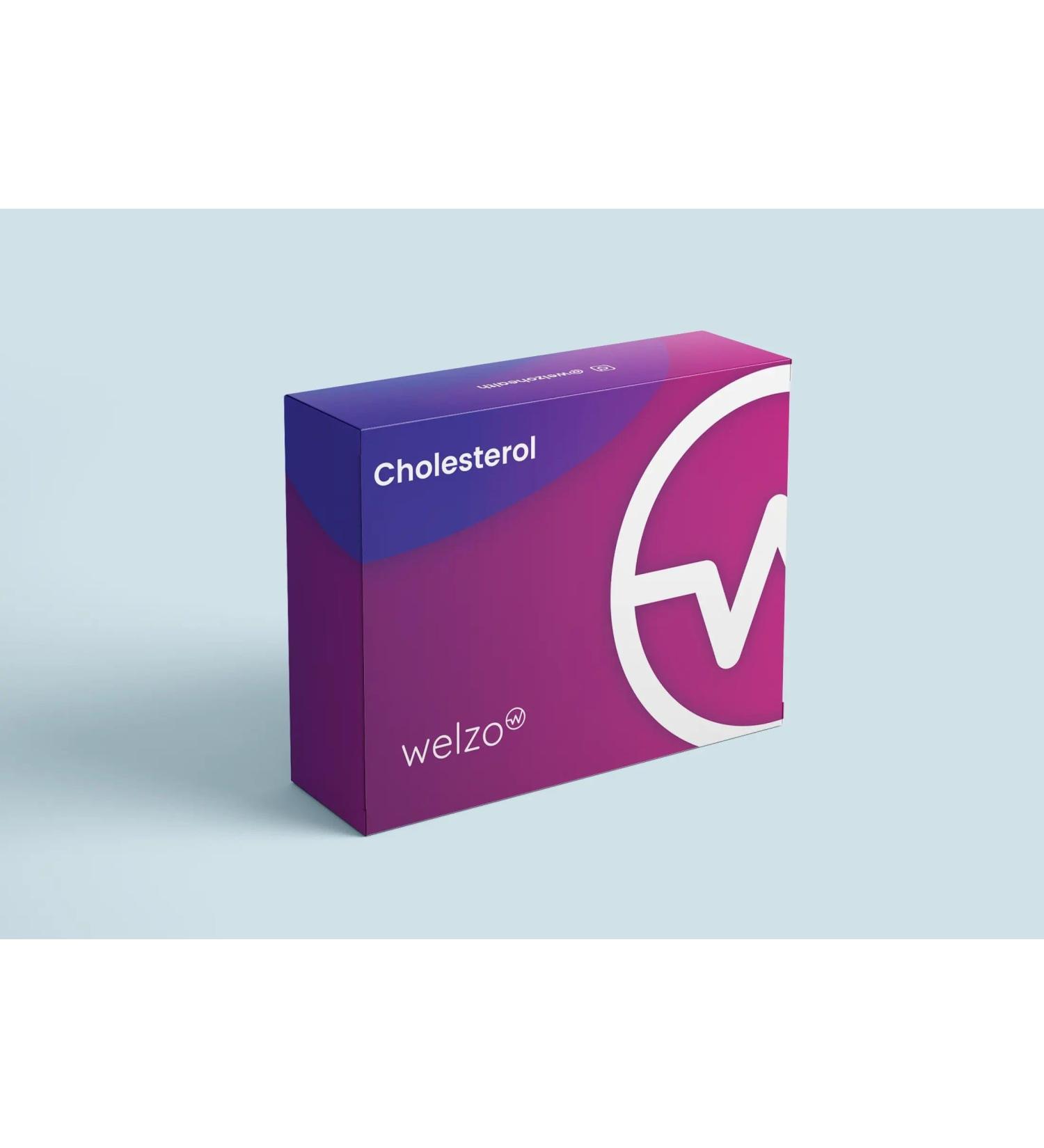 Welzo Cholesterol Health Test Kit - Track and Manage Your Cholesterol Levels Easily - Buy Online on GoSupps.com