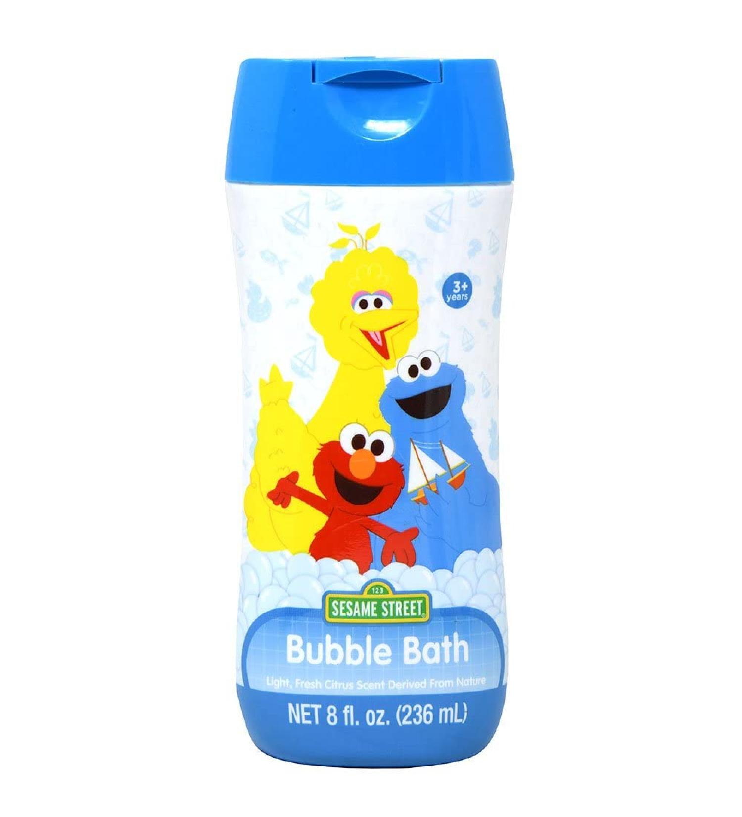 Sesame Street Bubble Bath 8Fl Oz Parabens Free  Non-Toxic  Light Fresh Citrus Scent (Pack of 1)