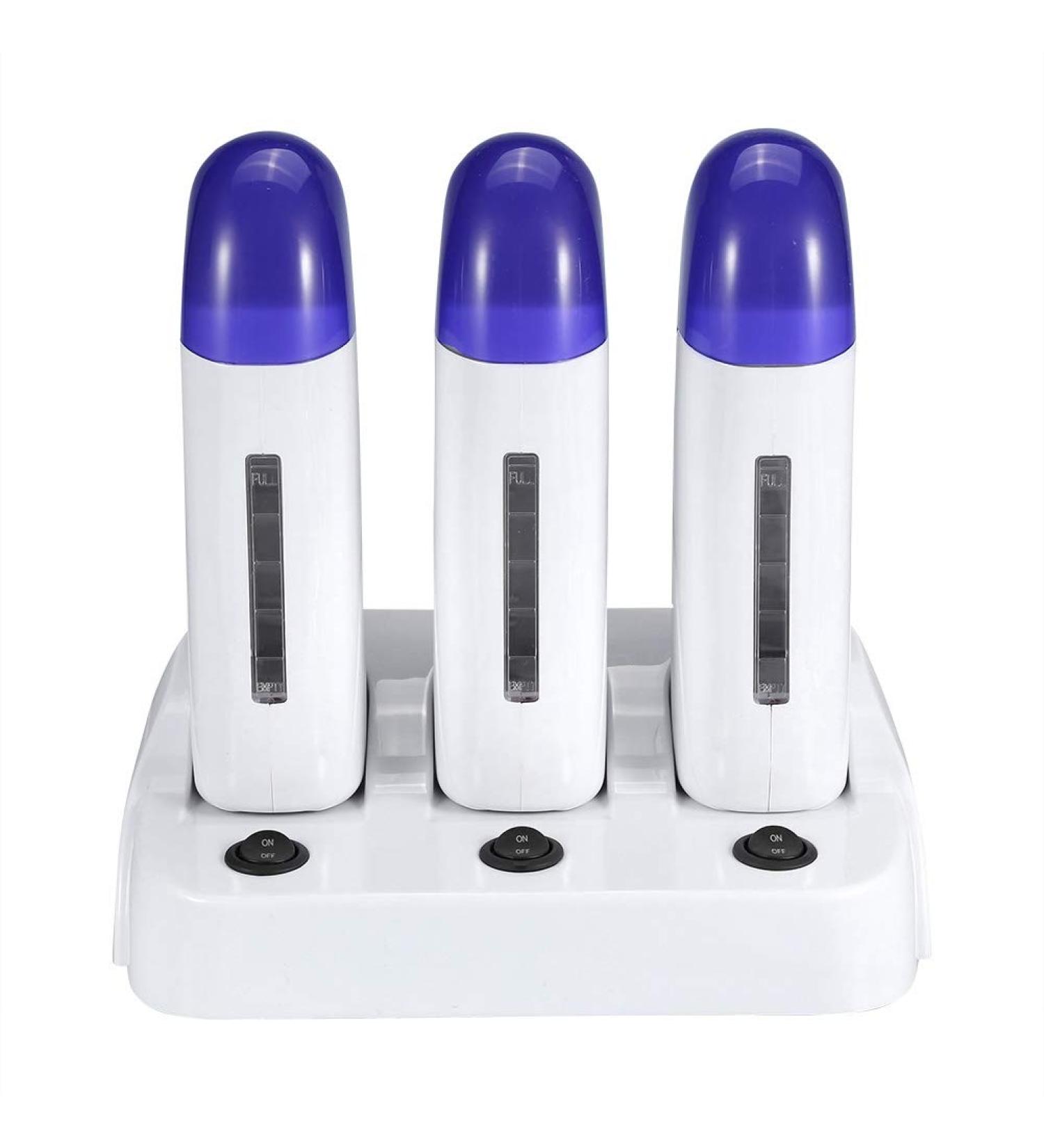 Portable Roll-On Wax Warmer - 3 Types | Easy Hair Removal | UK220VTHREE SEATS | Ideal for Men & Women - Buy Online on GoSupps.com