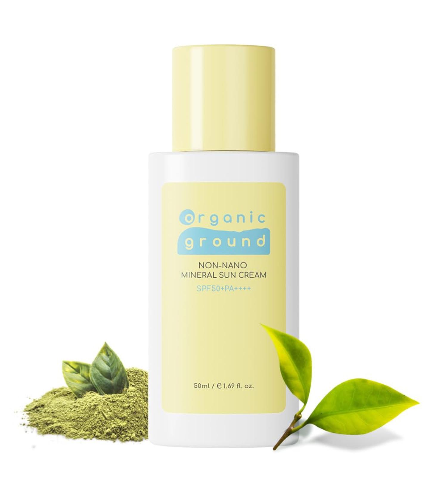 Buy Non-Nano Mineral Sunscreen 50ml - Organic Green Tea SPF50+ PA++++ - Daily Face Protection - Buy Online on GoSupps.com