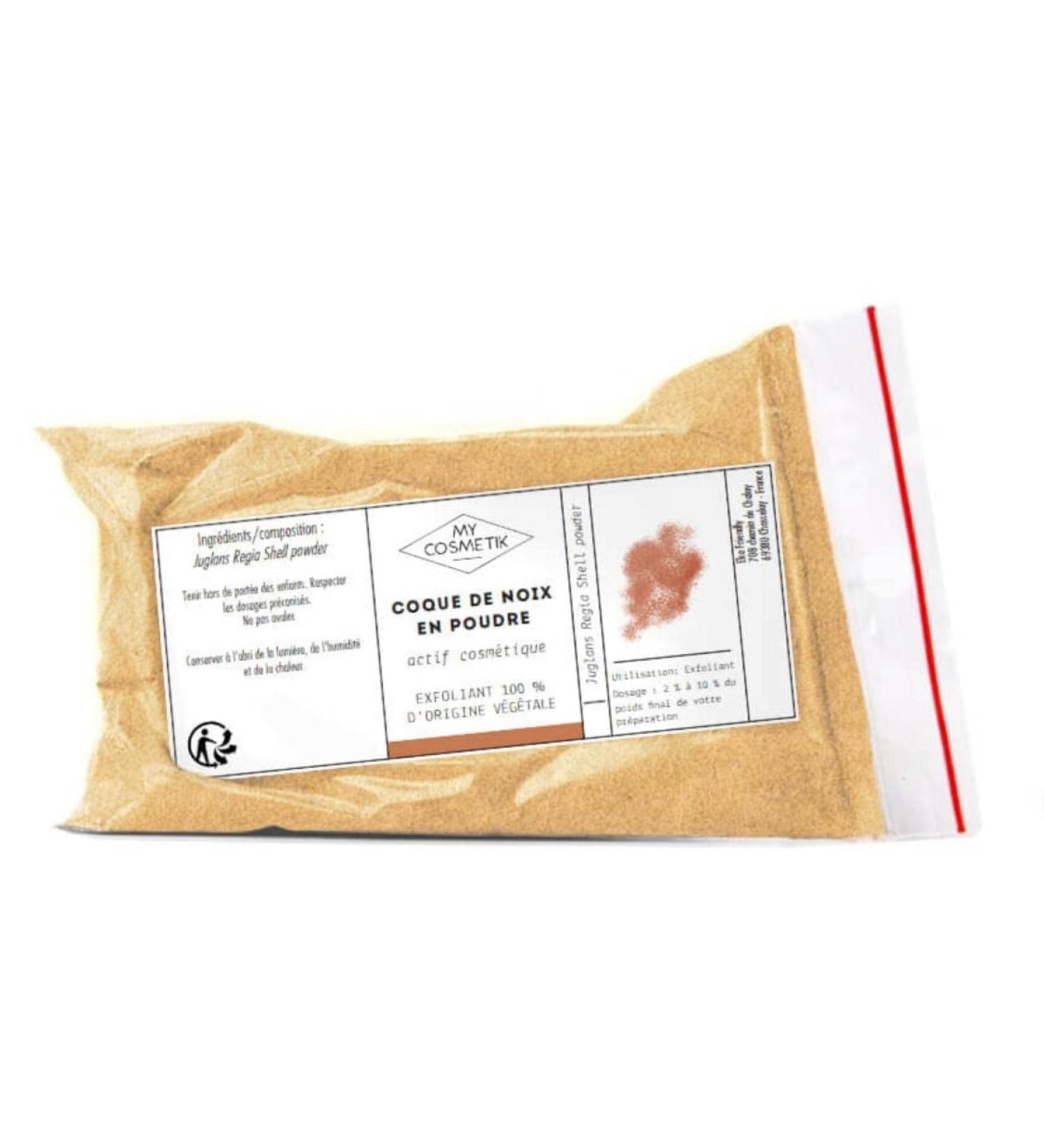 MY COSMETIK - Walnut shell powder - Very effective exfoliant that deeply cleanses the skin - 100% Pure and Natural - Made in France - 50 g - Buy Online on GoSupps.com