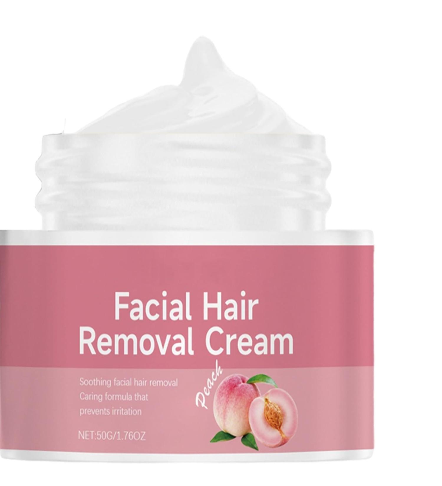  JASUBAI depilatory face cream for women moisturizing nourishes with peach oil extracts and shea butter gentle formula for the upper lip face non irritating skin - Buy Online on GoSupps.com