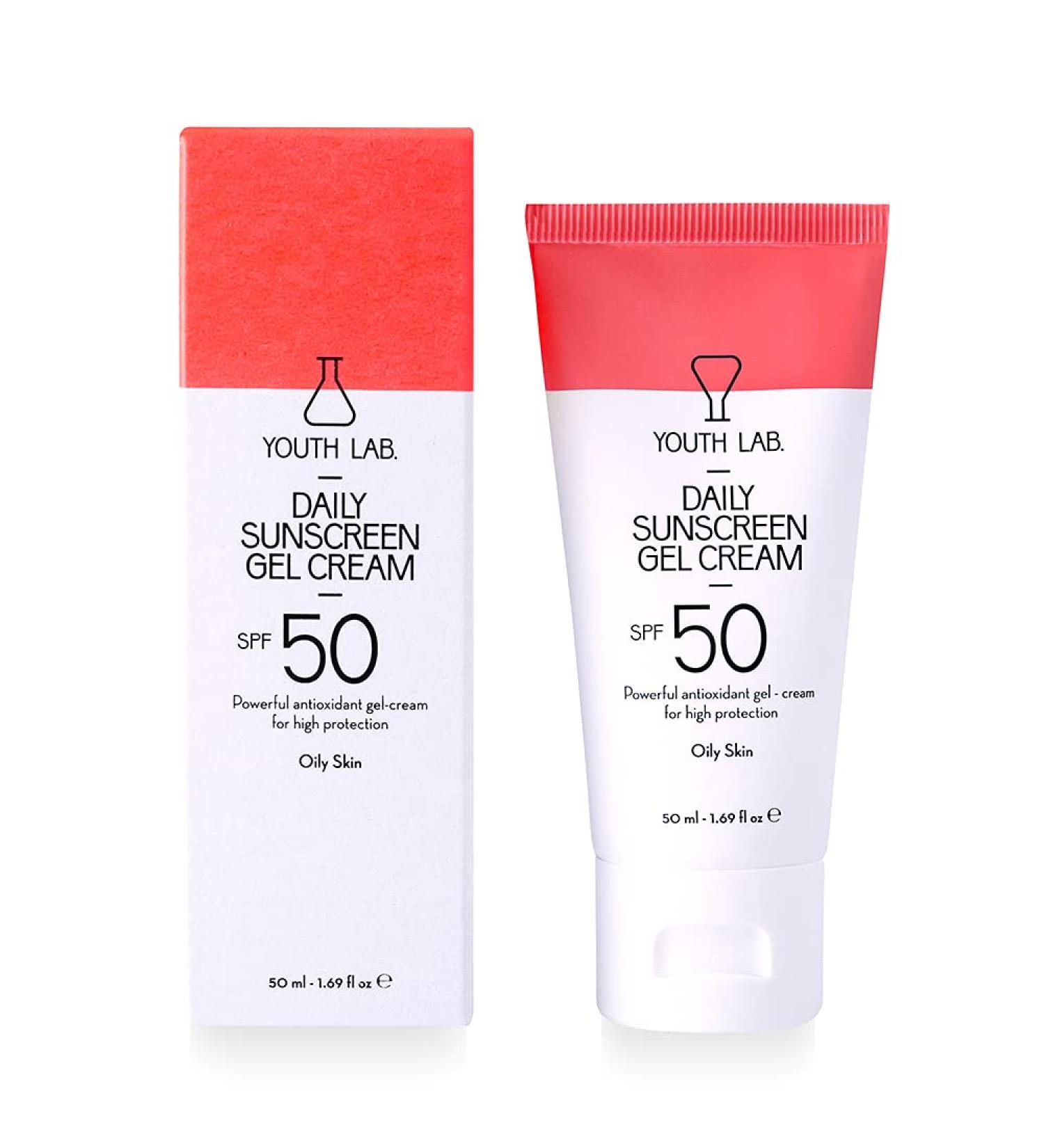 Daily Sunscreen Gel Cream SPF 50 for Oily Skin | 50ml - Protects & Hydrates | International Shipping - Buy Online on GoSupps.com