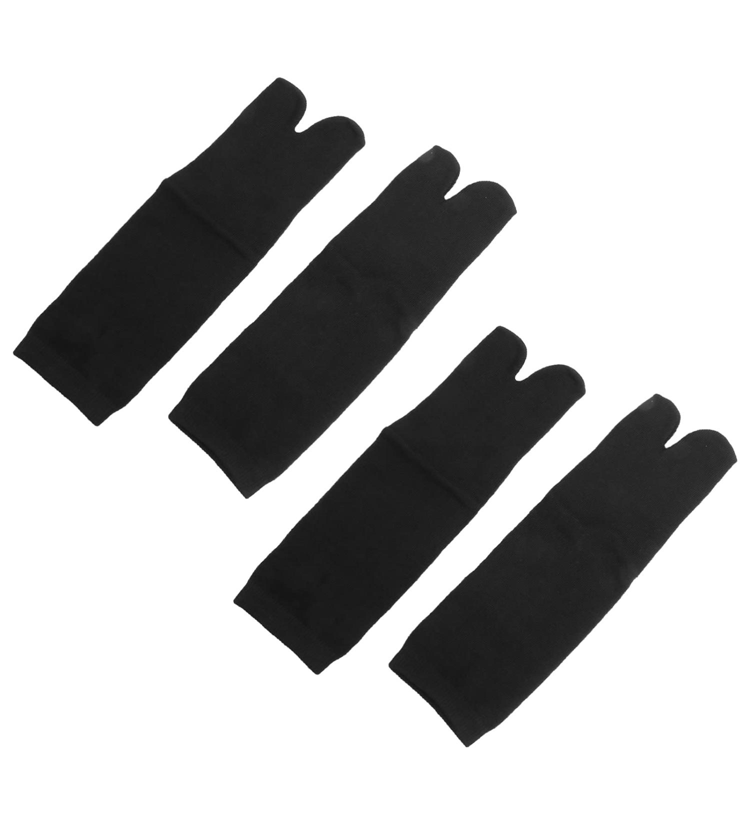 Holibanna Tabi Socks - 2 Pairs Black Cotton Toe Socks for Sandals | Casual Kimono Style | Free Shipping - Buy Online on GoSupps.com