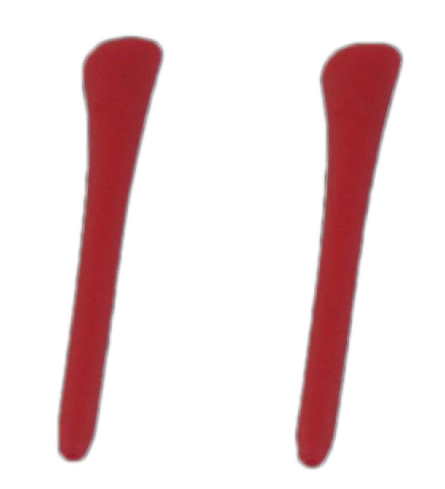 Celika glasses holder glasses spare bars for glasses brackets non-slip ear hooks 1 pair of red glasses bracket end tips silicone earplugs replacement tip for thin metal glasses
