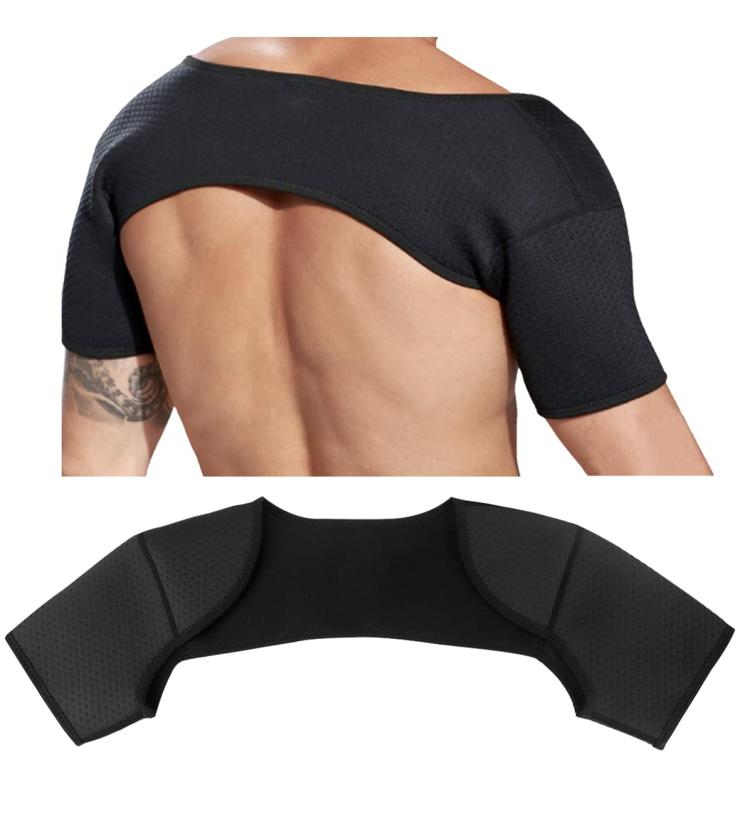 FERCAISH Double Shoulder Brace | Comfortable & Breathable Sports Gear for Tendinitis Pain Relief | Medium Size Shoulder Strap for Sleeping & Outdoor Lifting - Buy Online on GoSupps.com