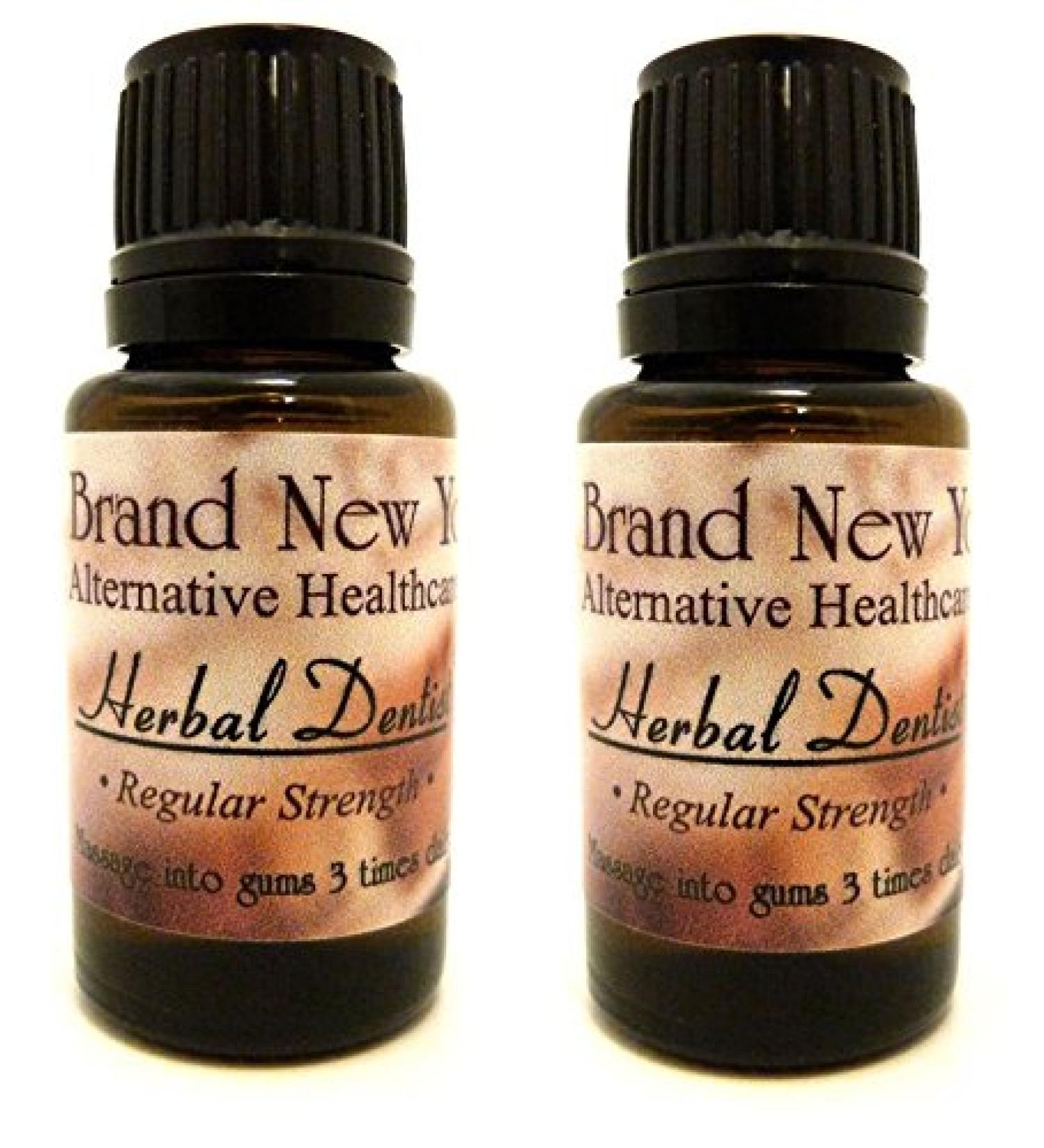 Herbal dentists normal strength gum diseases & bad breath with alternative health care 100 % purely vegetable oils 2 pieces