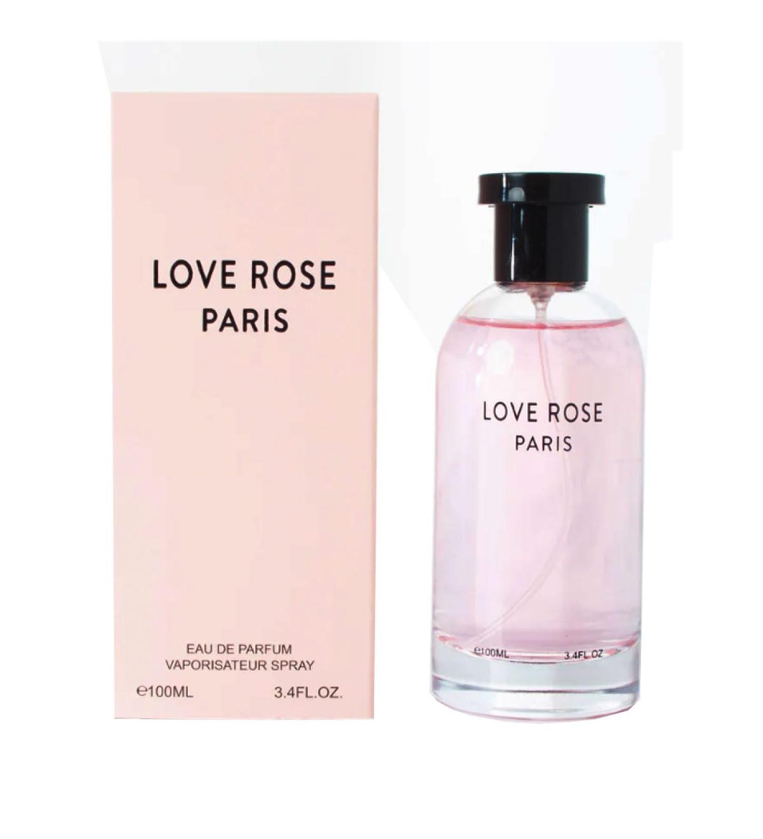 Love Rose Paris Women 100ml Eau De Parfum Vaporisateur Spray Long Lasting Passion Flower Green Vetiver Oil From France