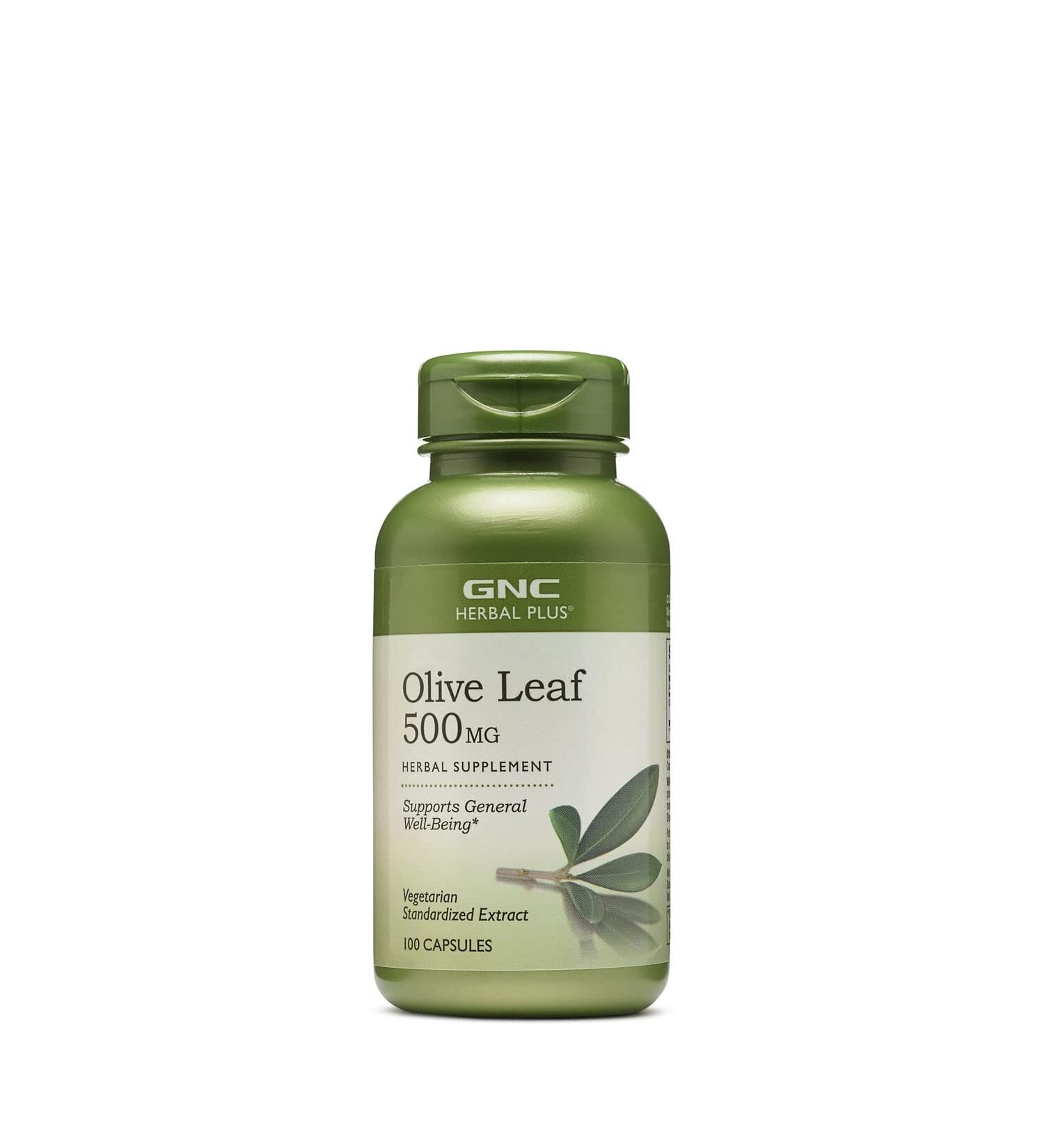 GNC Herbal Plus Olive Leaf 500 mg - Immune Support Supplement - Buy Online on GoSupps.com
