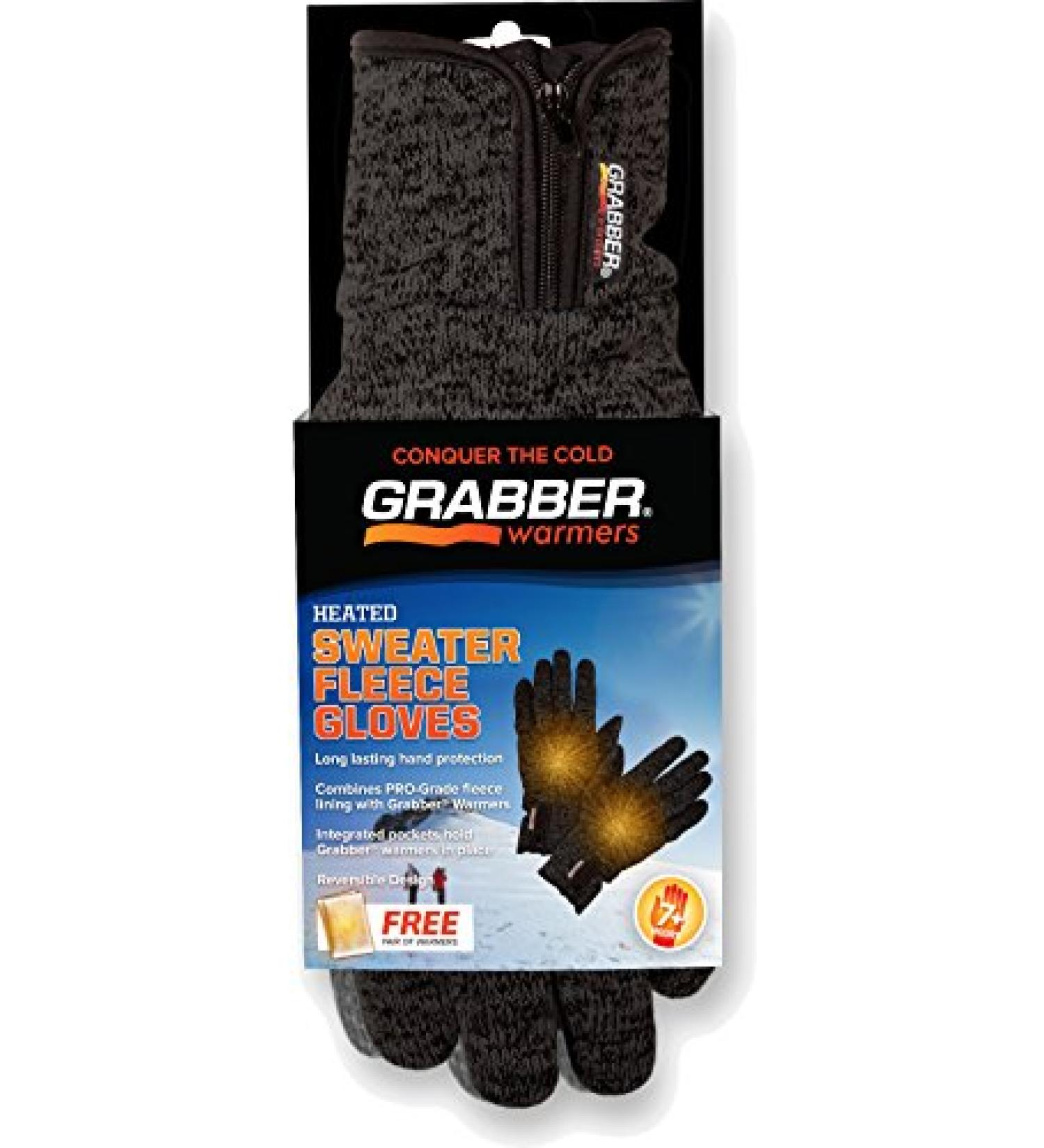 Heated Gloves, Gray, Large/X-Large