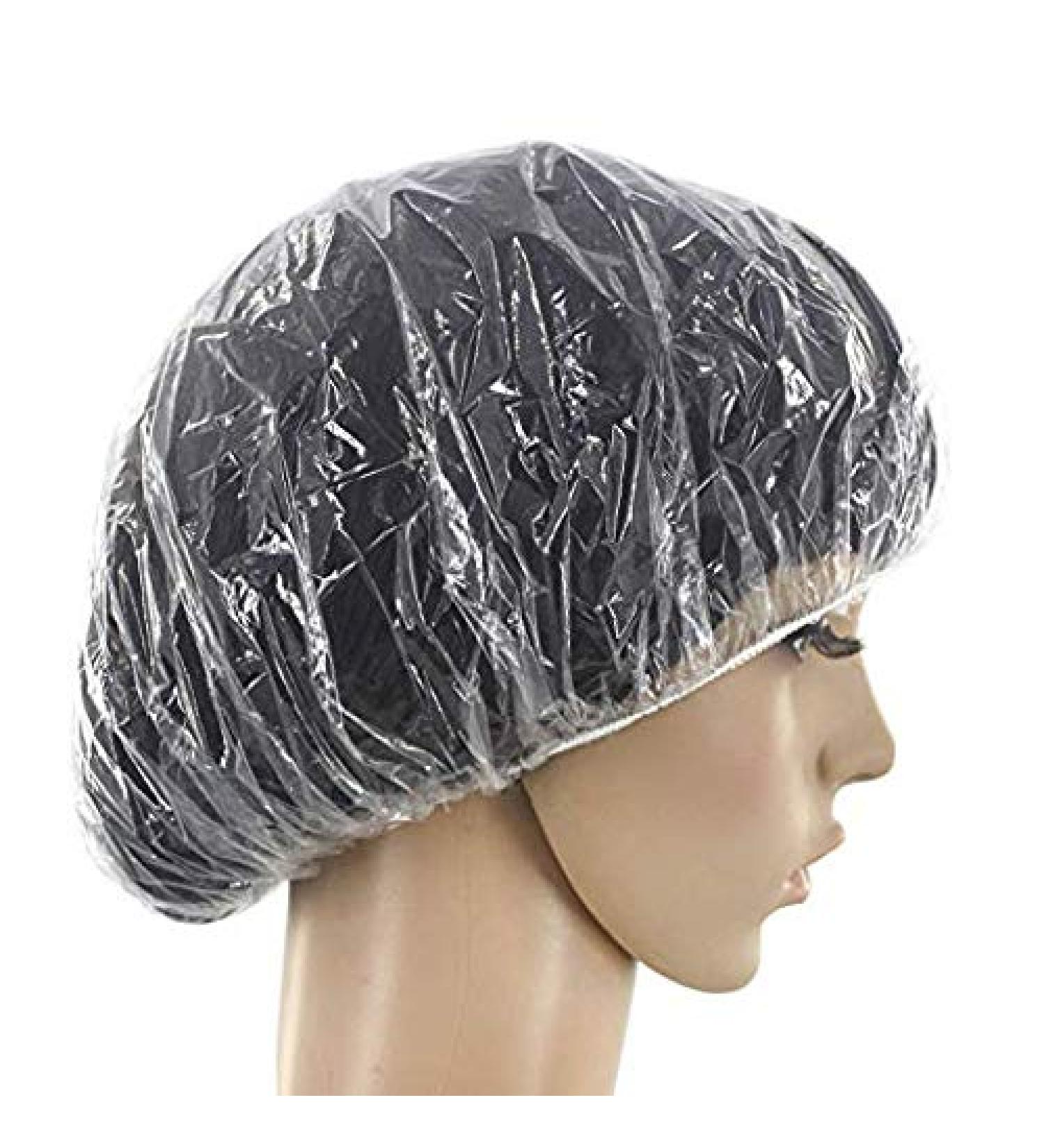 200PCS Disposable Shower Caps - Waterproof Clear Bath Hair Caps for Women - Ideal for Spa, Home, Hotel and Salon Use - Portable Travel Essential by Rilexawhile - Buy Online on GoSupps.com