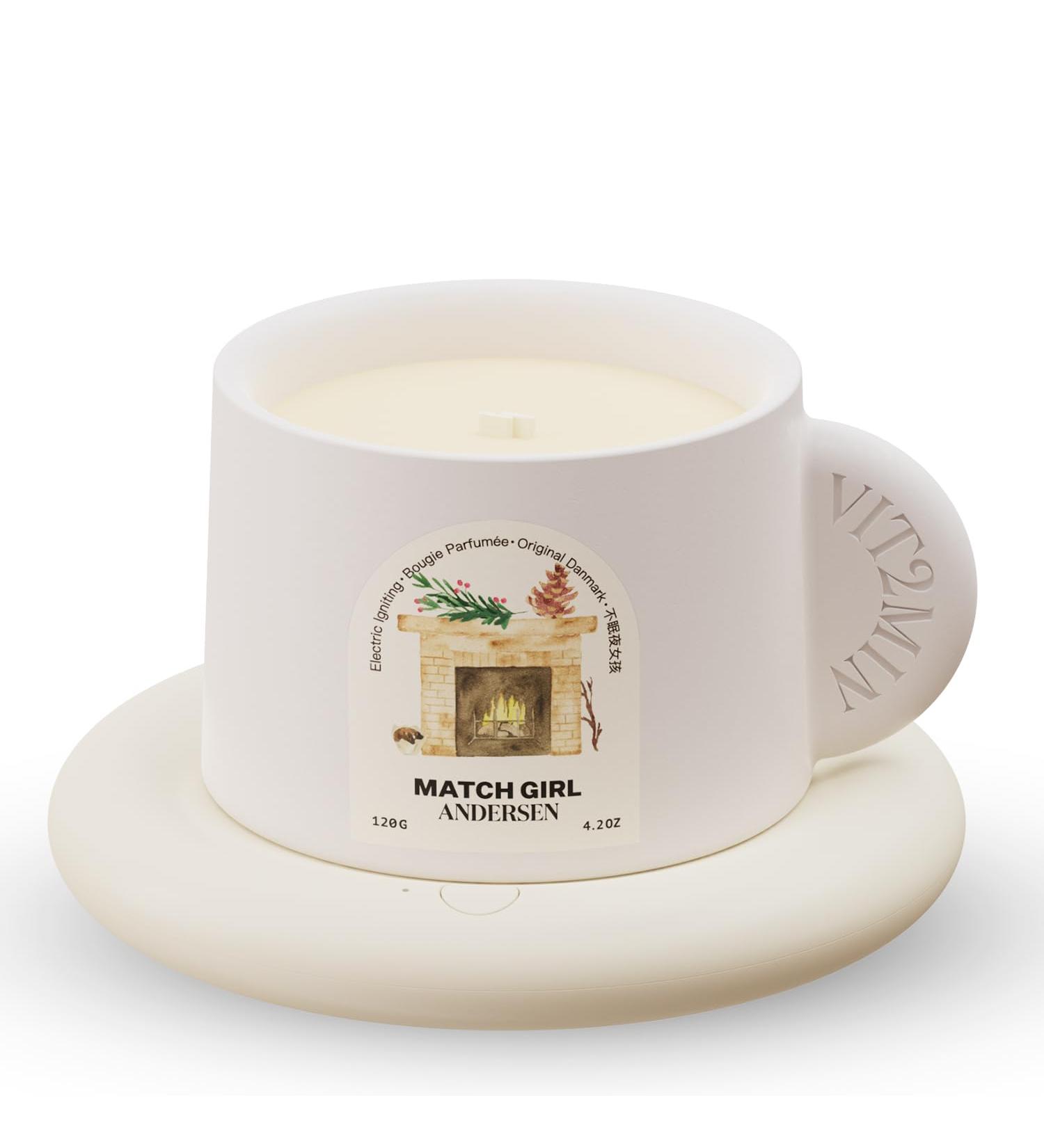 Electric Scented Candles | 4.2 Oz Christmas Candle Gifts | Natural Soy Holiday Fragrance for Home | Match Girl Woody Scent - Buy Online on GoSupps.com