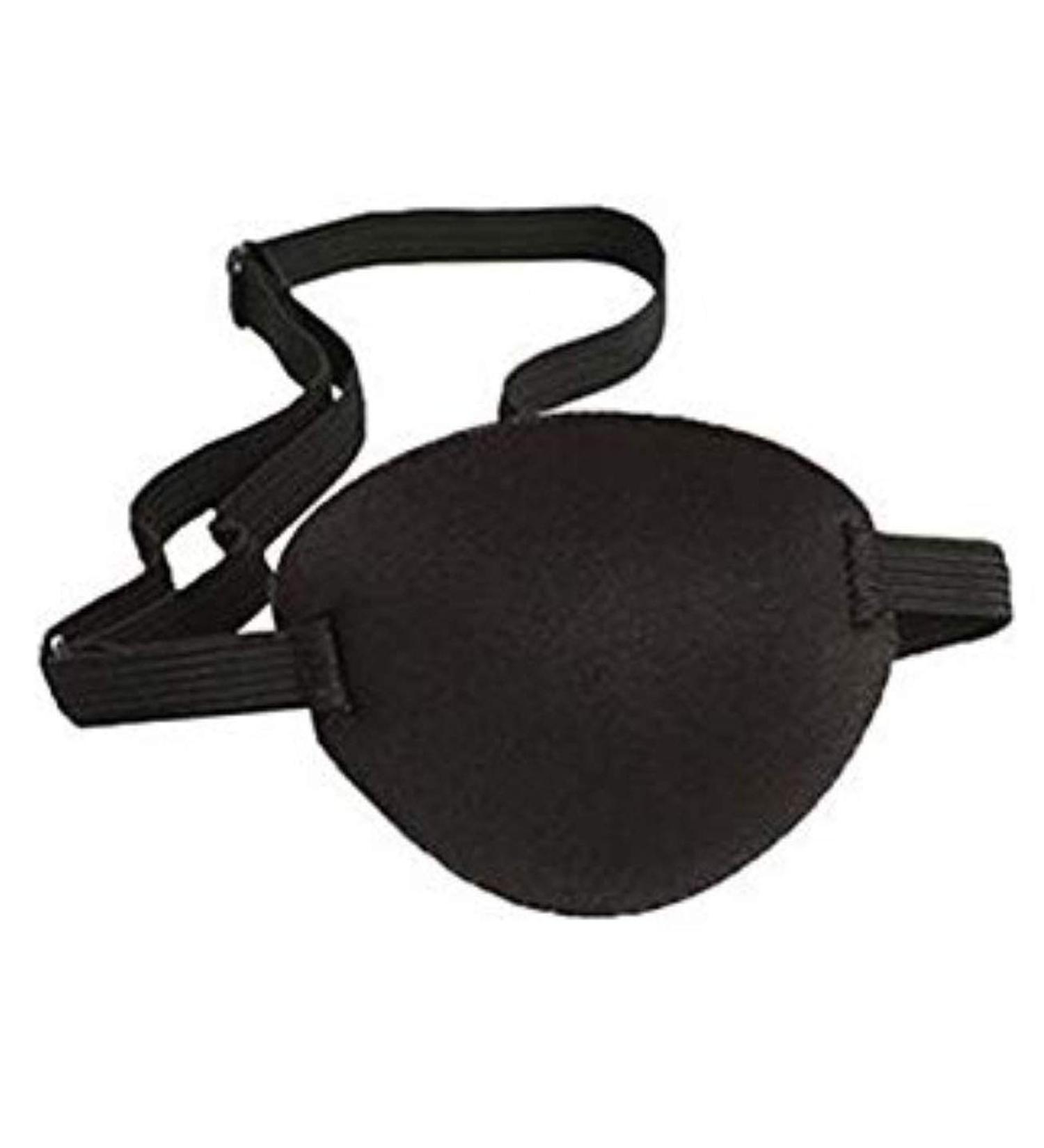 Adjustable Black Single Eyepatch for Amblyopia Correction | Concave Shape for Comfort | Adults & Kids Halloween Eye Cover - Buy Online on GoSupps.com