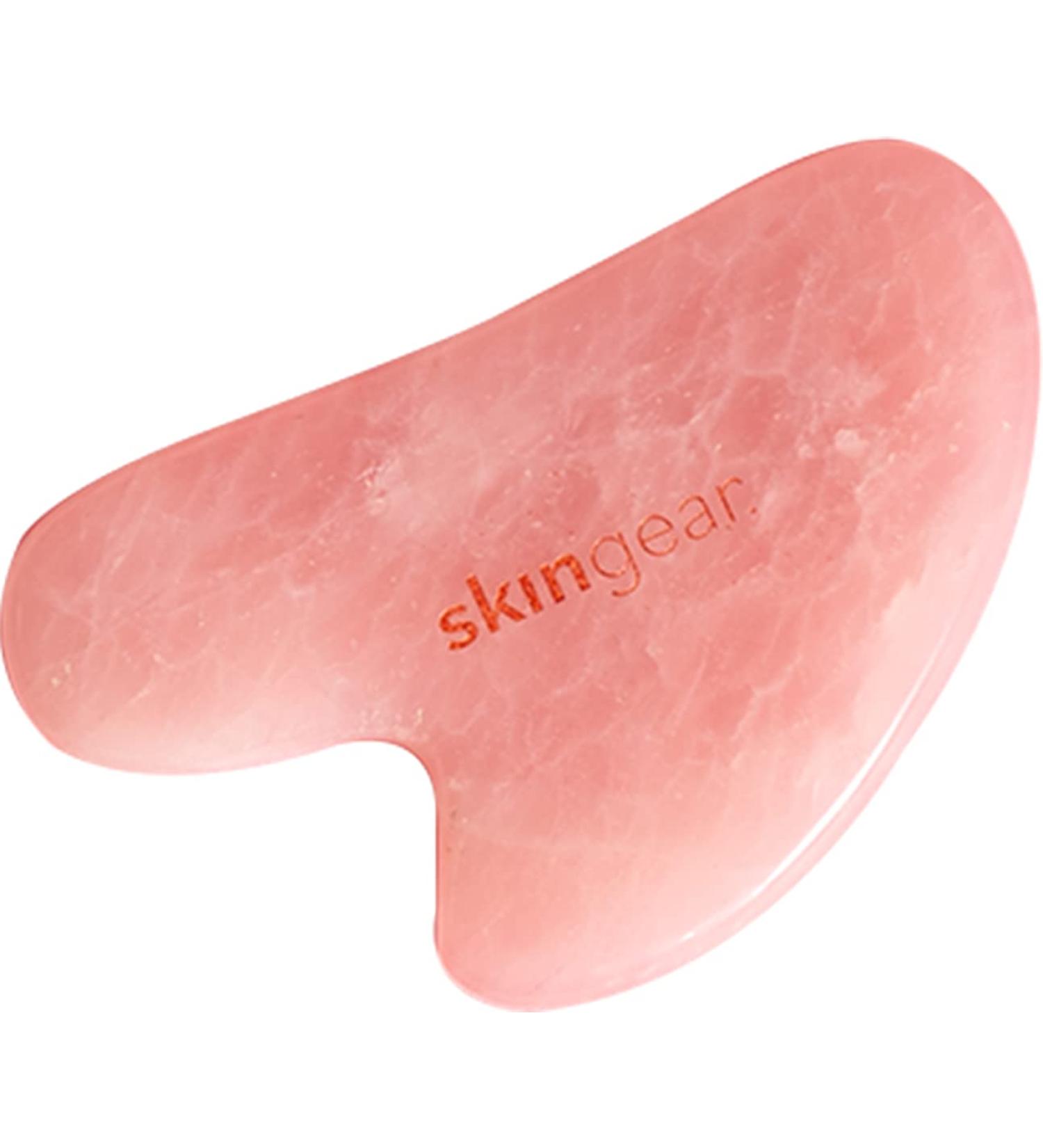 Rose Quartz Gua Sha Tool for Face & Neck - Rejuvenate Reduce Puffiness Promote Lymphatic Drainage | International Shipping - Buy Online on GoSupps.com