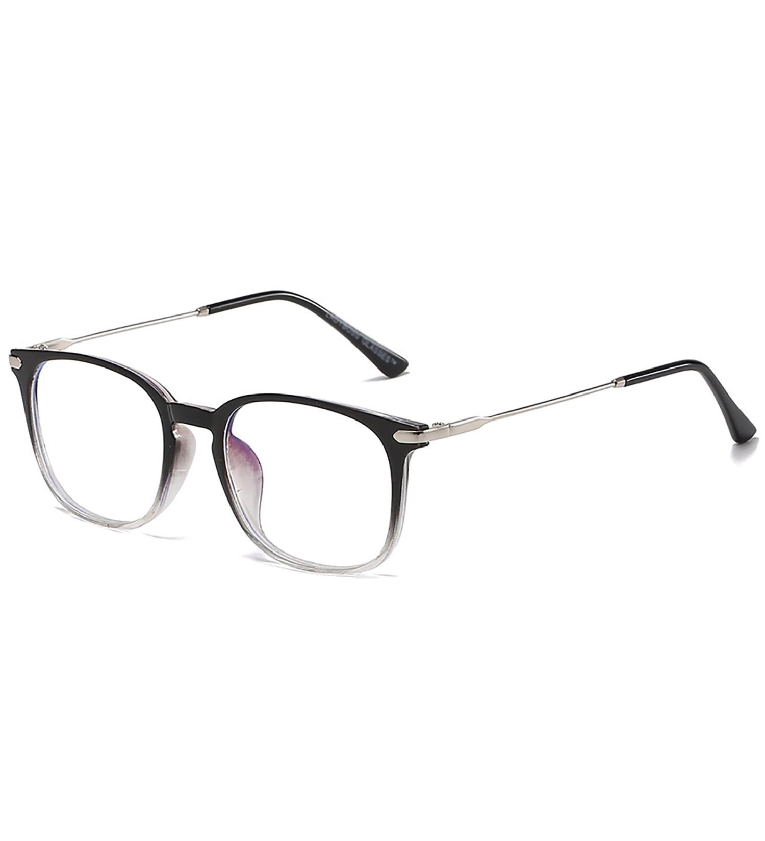 Square Blue Light Blocking Reading Glasses for Men & Women - Fashionable Unisex Computer Readers | Large Frame 2.5 Black - Buy Online on GoSupps.com