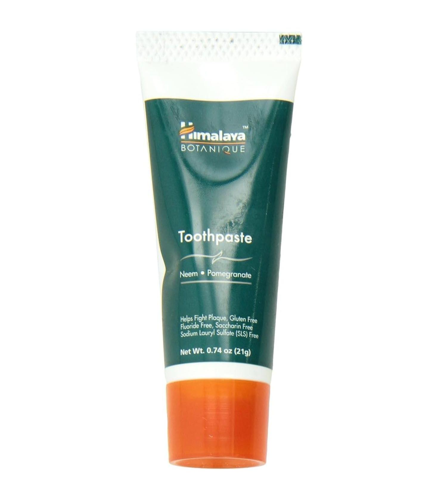Himalaya Neem & Pomegranate Toothpaste 21g - Herbal Dental Care for Bright Smiles | International Shipping Available - Buy Online on GoSupps.com
