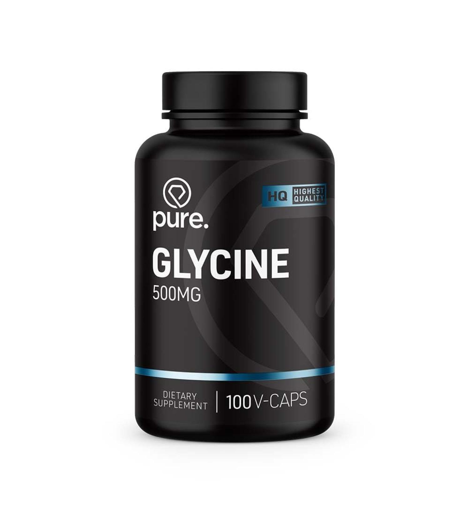 Pure Glycine 500mg 100 vegan caps aminozuren - Buy Online on GoSupps.com