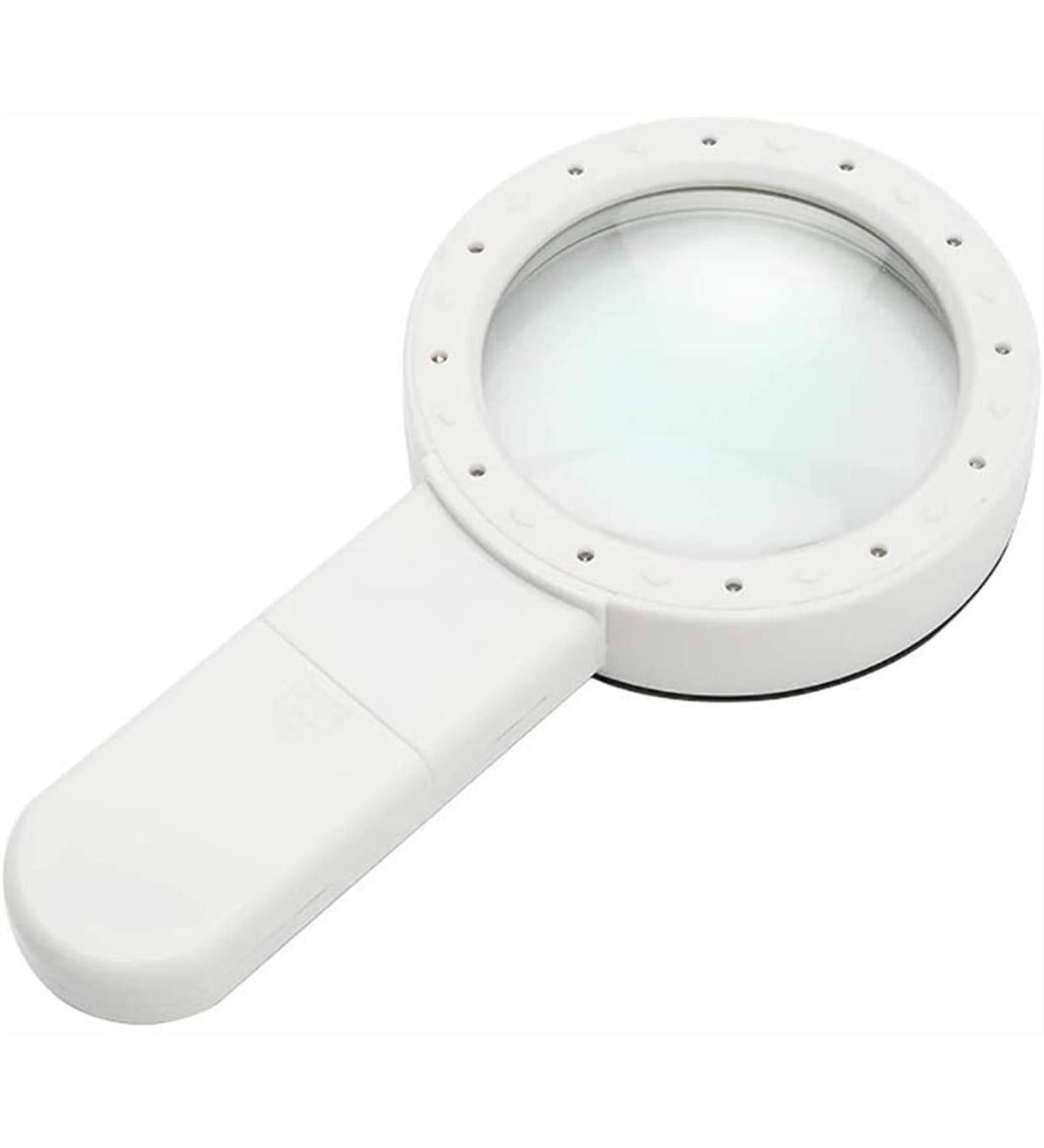 Lightweight Magnifying Glass Handheld 30 Times High-Definition Magnifying Glass with 12Led Light for Newspaper Reading and Watch Repair Lofty Ambition - Buy Online on GoSupps.com