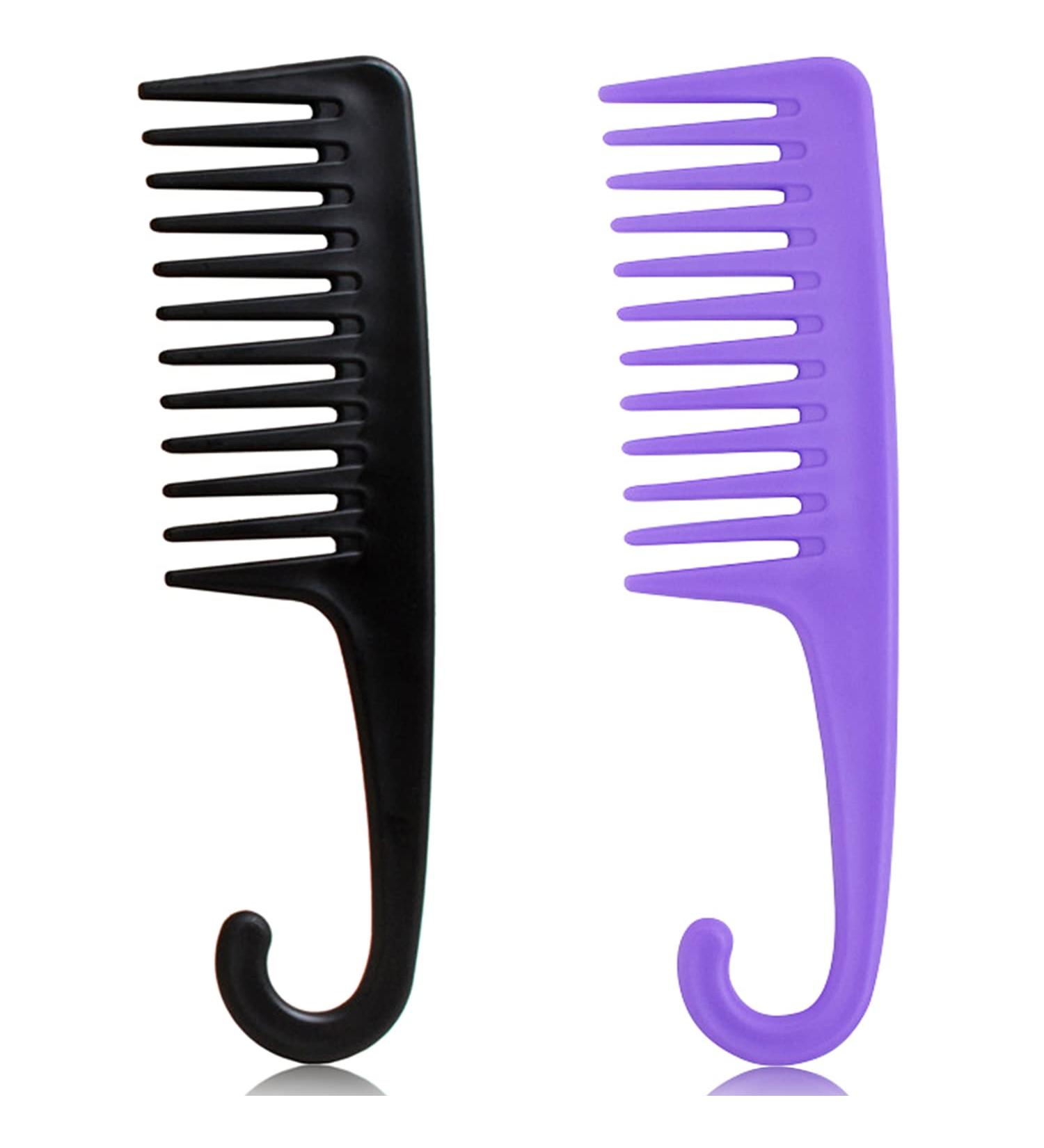 2PCS Wide Tooth Shower Combs for Wet Curly Hair - Premium Detangler Comb for Thick Long Hair - Conair Women's Styling Tool - Buy Online on GoSupps.com