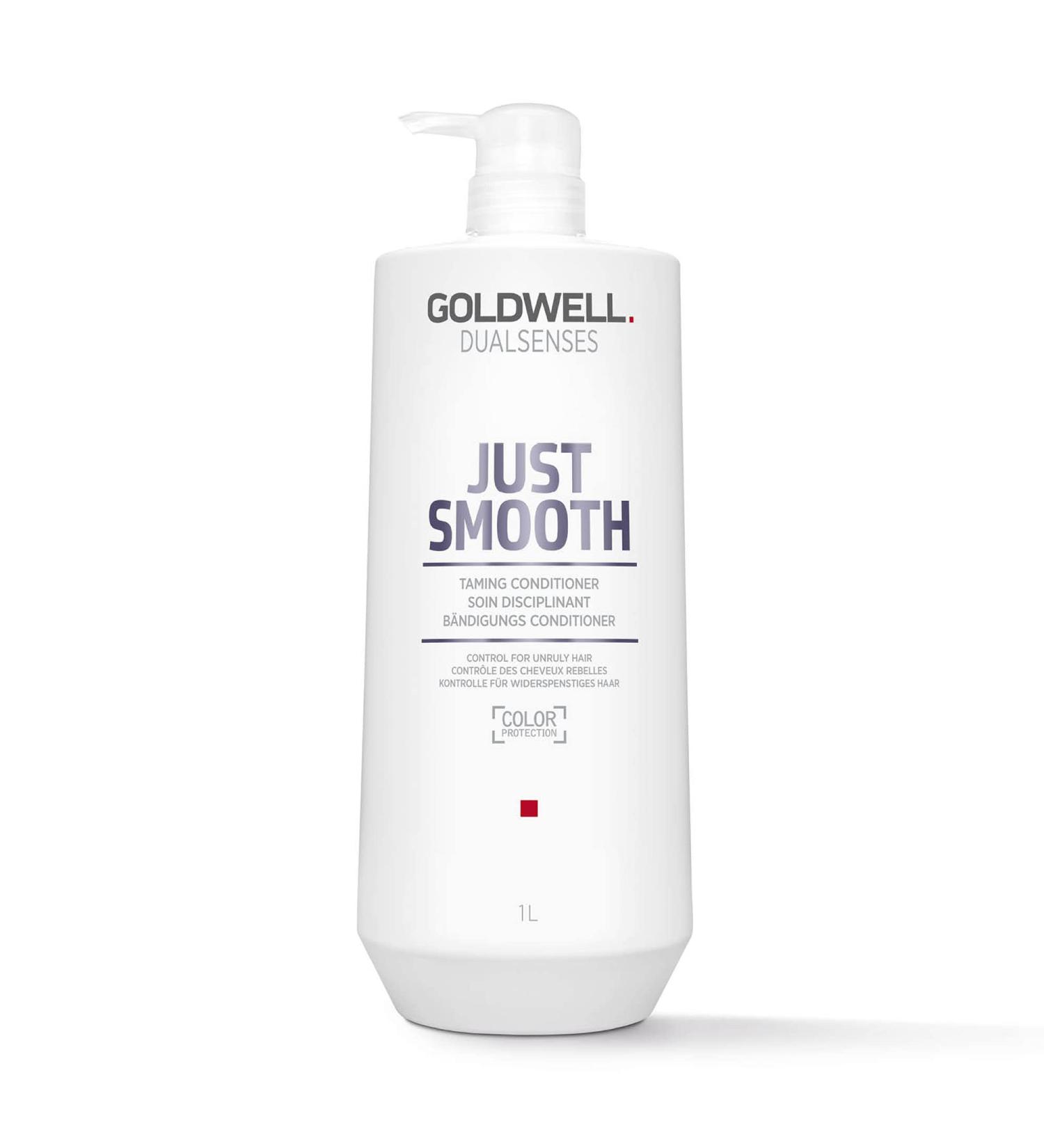 Goldwell Dualsenses Just Smooth Taming Conditioner 1L - Frizz Control & Smoothness | International Shipping Available - Buy Online on GoSupps.com