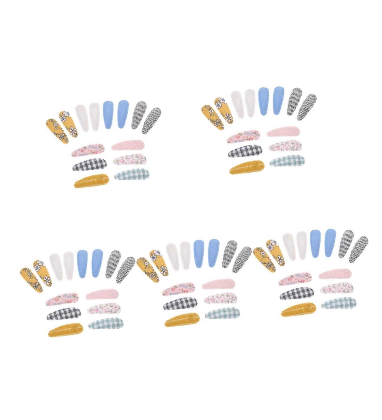 TOYANDONA 50 Pairs Fabric Bang Side Clip Kids Headdress Baby Tiara Barrette for Kids Girls Headdress Barrette for Girls Wire Wall Grid Girls Tiara Floral Headpiece Hair Toddler Bobby - Buy Online on GoSupps.com