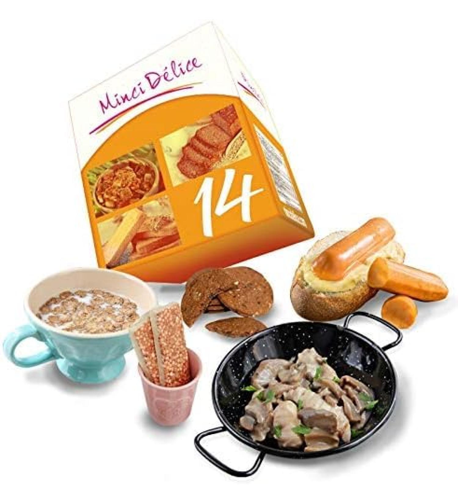 14-day high-protein diet with ready-to-eat products - Weight loss up to 5 kilos - 33 products 1 shaker 1 slimming guide with detailed program - Buy Online on GoSupps.com