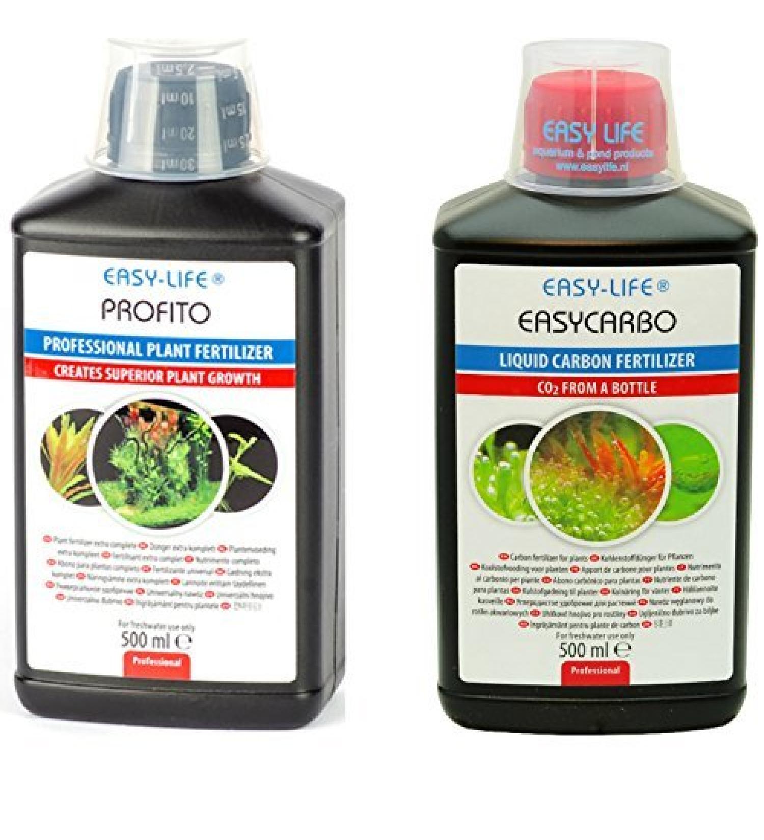 Plant Fertilizer Carbon Source Easycarbo & Profito 500ml 2 Pack