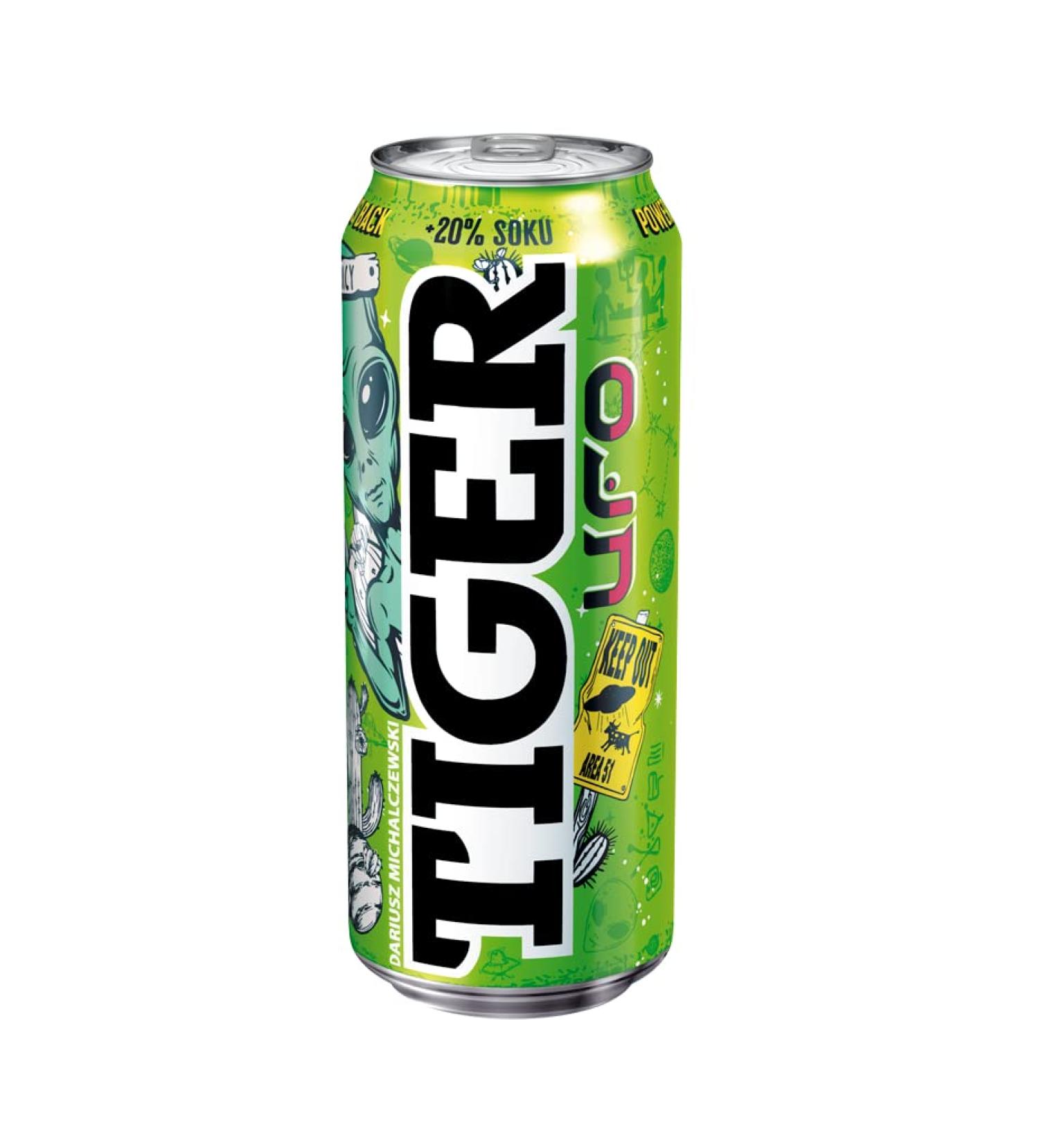 Italian Gourmet ER Ufo Cactus Tiger Energy Drink 48 pieces carbonated energy drink with fig flavor caffeine and vitamins disposable jar 500 ml