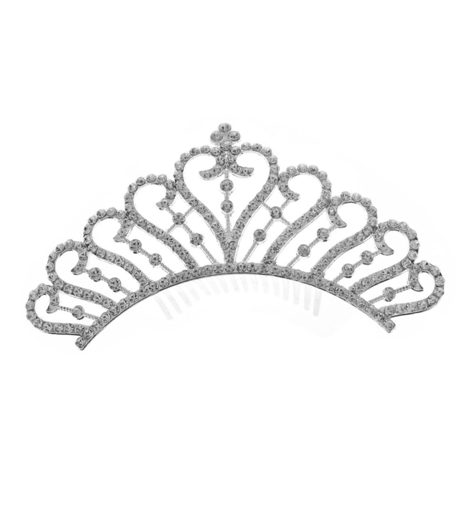 Mikinona Crown Side Hair Comb Rhinestone Hair Clip Girls Tiara Flower Girl Hair Accessories Girls Hair Accessories Wedding Comb Girls Hair Clips The Crown Bride Alloy Small Crown - Buy Online on GoSupps.com
