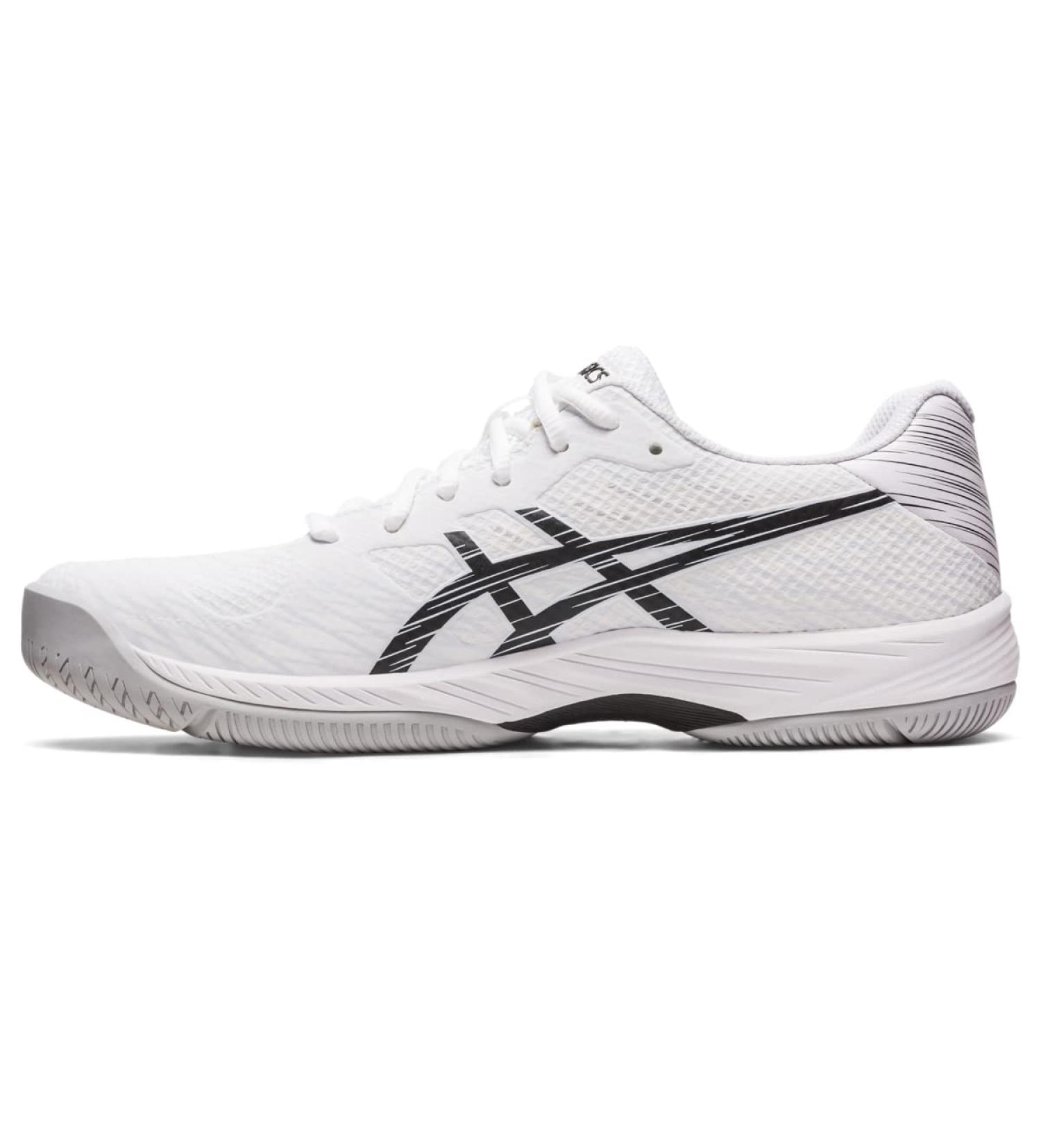 ASICS Men's Gel-Game 9 Tennis Shoes 12.5 - White/Black | Men's Court Shoes - Buy Online on GoSupps.com