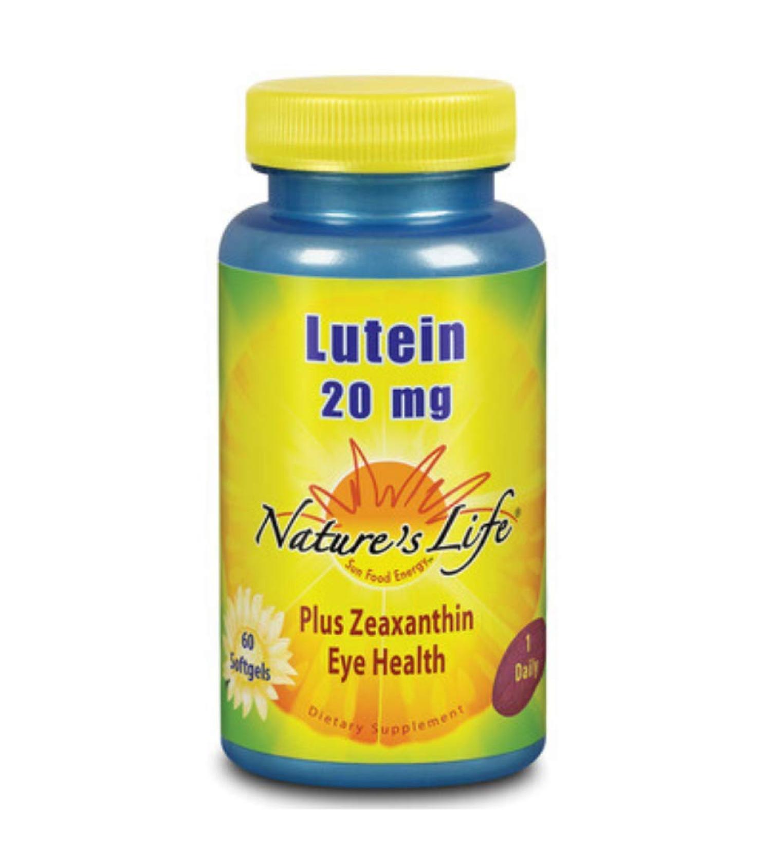 Nature's Life Lutein 20 mg | 60 ct