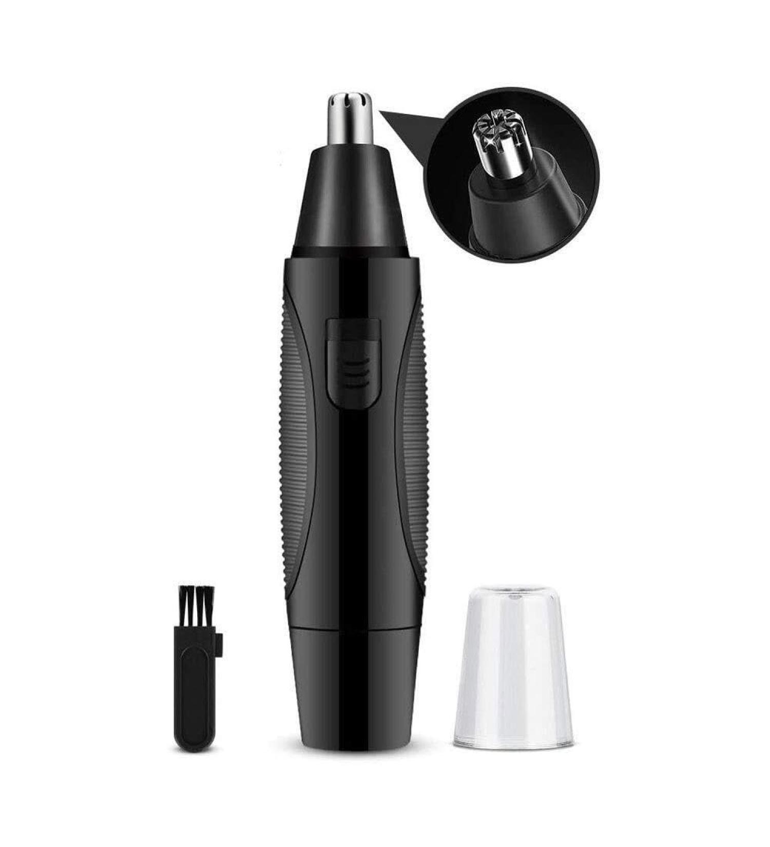 Shop Painless Ear Nose & Brow Trimmer for Men & Women - Battery Operated Nose Hair Clipper Kit in Black | International Shipping Available - Buy Online on GoSupps.com
