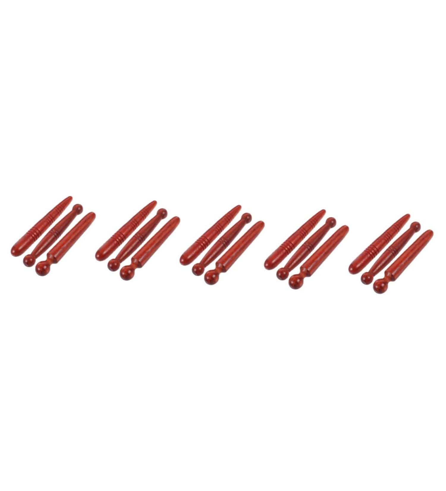 Minkissy 15-Piece Acupressure Stick & Wood Massage Tools Set for Face & Body - International Shipping Available - Buy Online on GoSupps.com