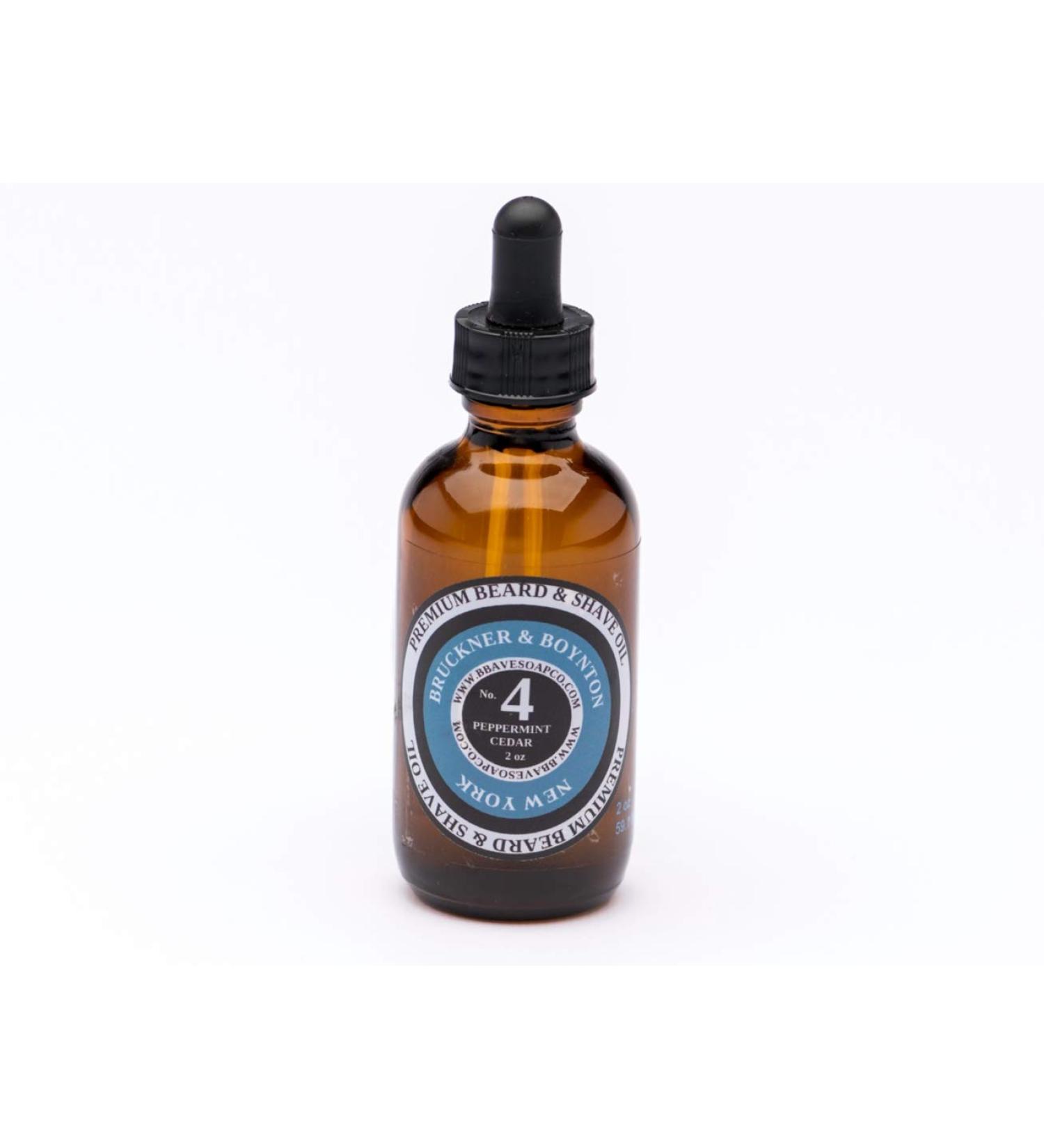 No.4 Peppermint Cedar Beard Oil for Men | Extra Large Bottle | Shine Without Grease | Premium Natural Ingredients | Made in USA - Buy Online on GoSupps.com