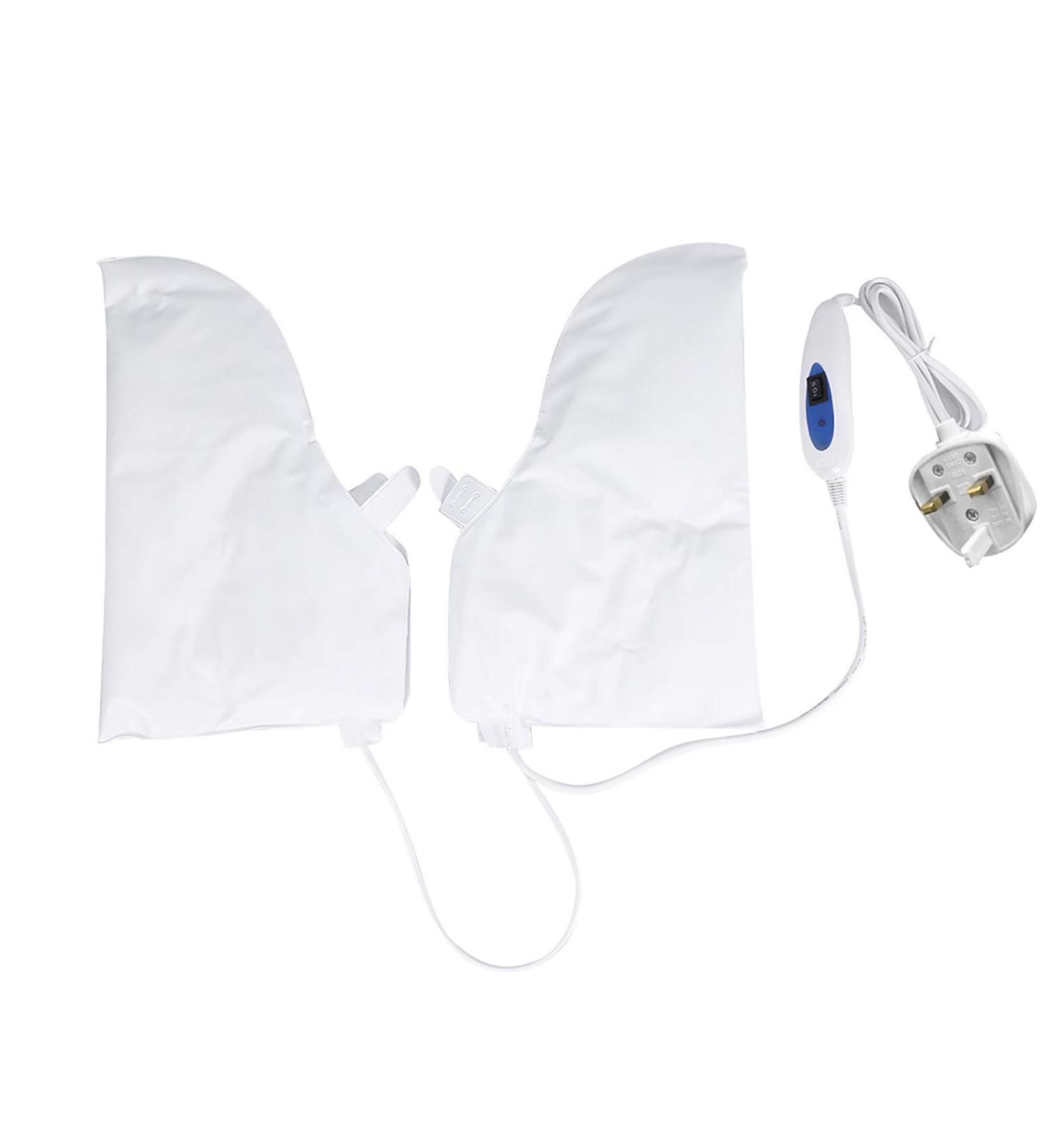 DERCLIVE Paraffin Wax Mitts & Heated Booties Set for Professional SPA Therapy Treatment - Ideal for Hand, Feet, Nail Art Manicure - UK Plug, One Size - Buy Online on GoSupps.com