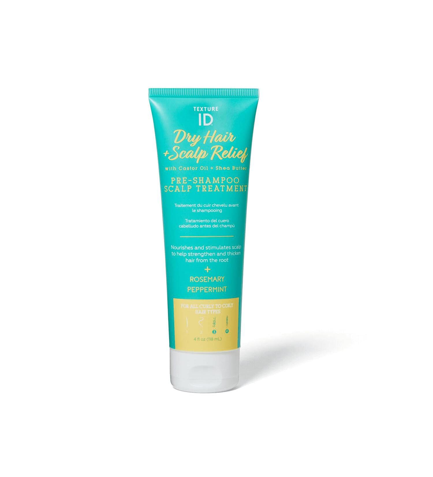 Texture ID Pre-Shampoo Scalp Treatment Scalp Relief Nourishing Strengthening Paraben Free Phthalates Free Petrolatum Free Gluten Free Cruelty-free 4 Oz