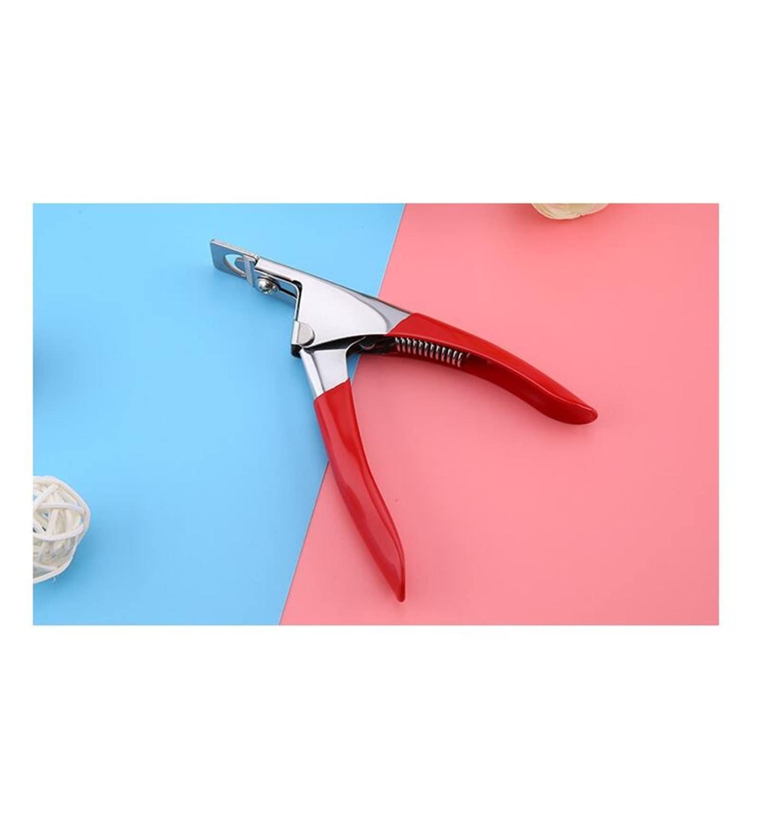 PSGS 1pcs Nail Clippers Trimmer U-Shape (Pink/Red) Acrylic/UV Gel/False Tips Cutters Manicure Shape-Made Nailart Scissiors Clipper (Color : RED) - Buy Online on GoSupps.com