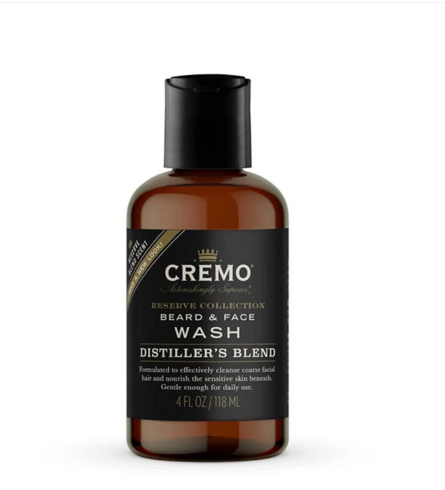 Cremo Reserve Collection Distiller's Blend Beard & Face Wash - 4 fl oz - Buy Online on GoSupps.com