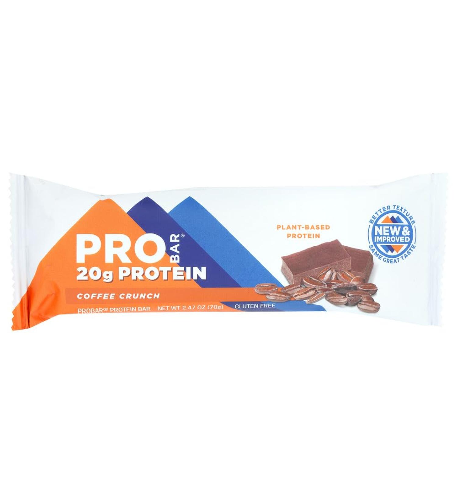 Probar Protein Bar - 12-Pack Coffee Crunch One Size 1 Count (Pack of 12) Coffee Crunch - Buy Online on GoSupps.com