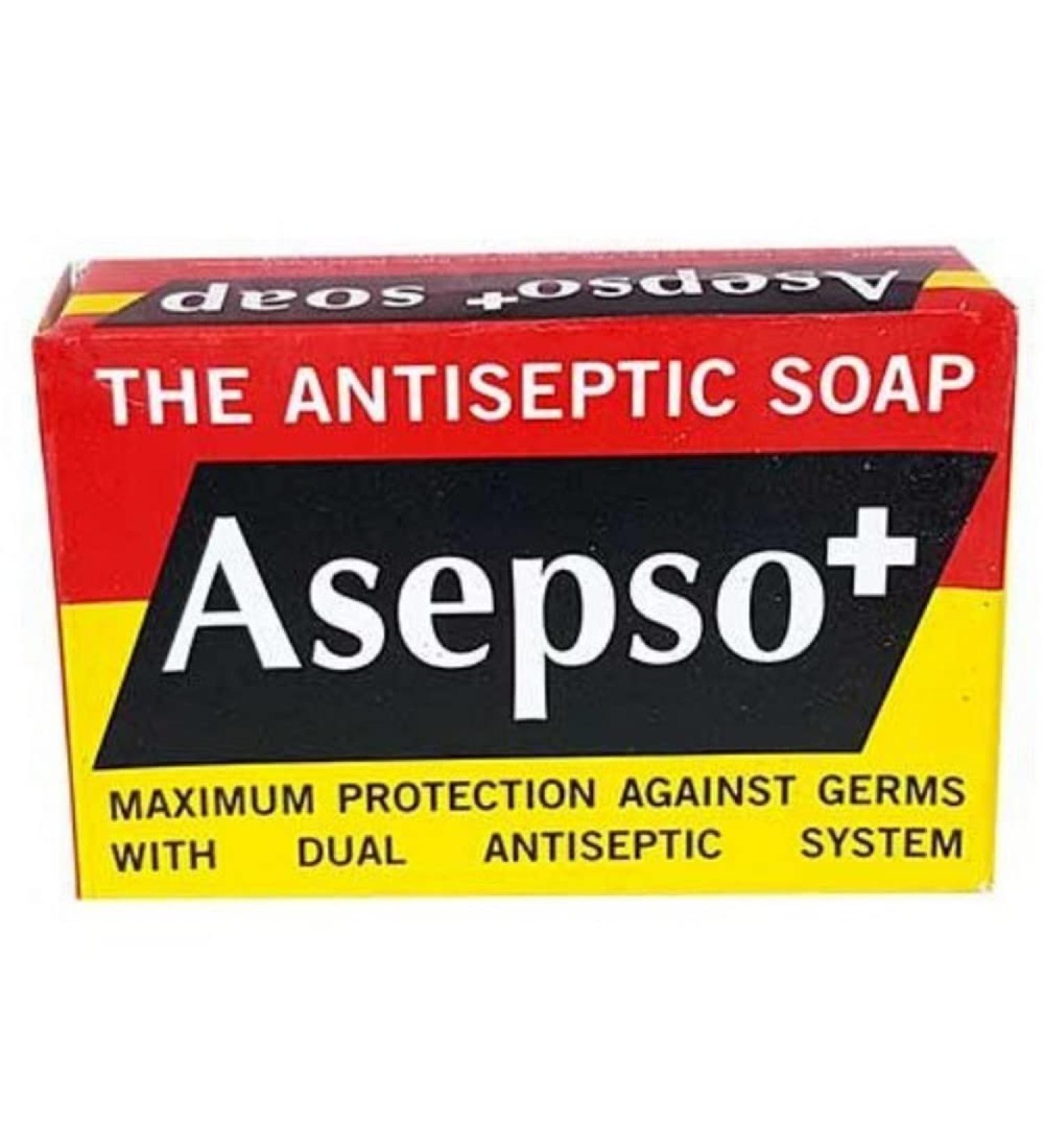 Asepso Original Antiseptic Soap 80g UK (6 Bars) - Buy Online on GoSupps.com