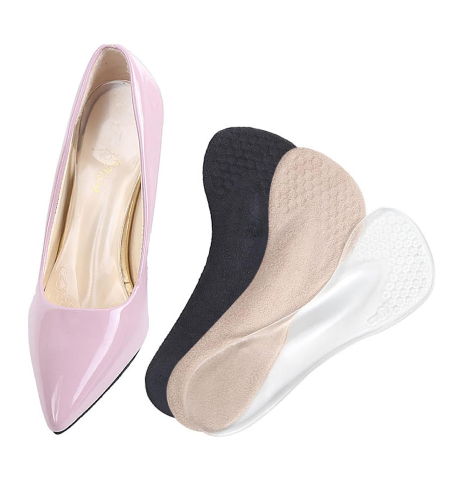 3 Pairs Women's Insoles & Shoe Cushions - Arch Inserts for Heels & Mules - Comfort Shoe Pads for Summer - Buy Online on GoSupps.com