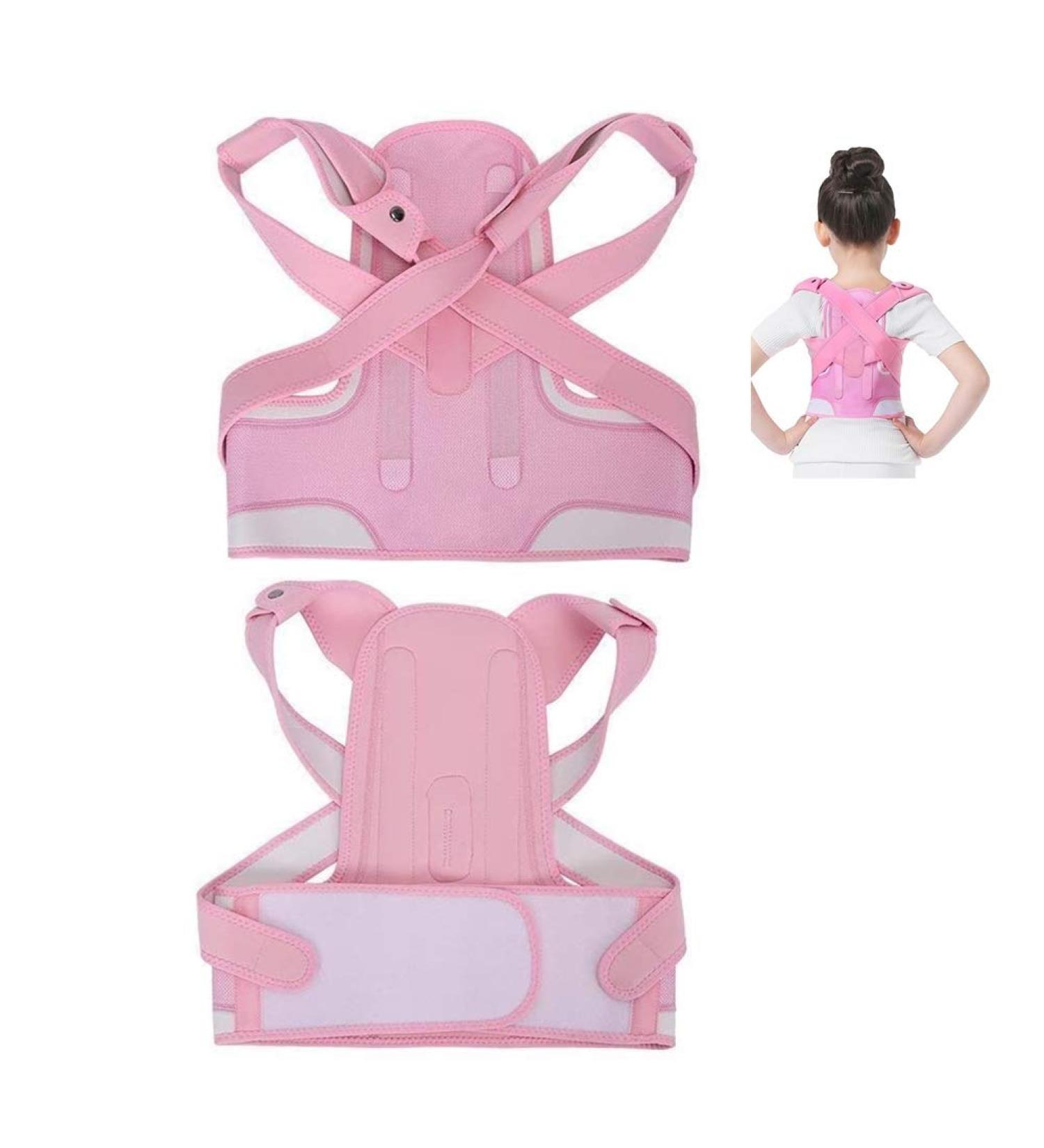 ZJchao Kids Posture Corrector Brace - Back Shoulder Lumbar Waist Support Belt for Bone Injury Correction - Straighten Upper Back, Prevent Slouching and Humpback - Size Small - Buy Online on GoSupps.com