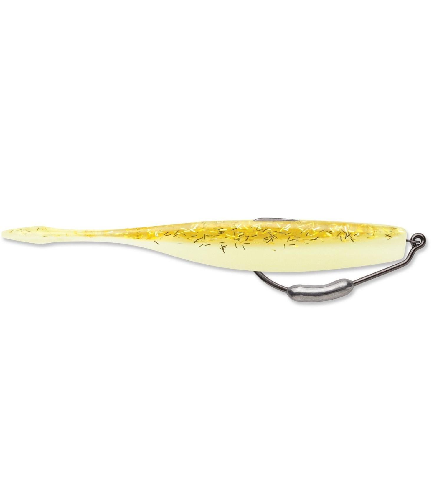 Storm 360GT Manta Tail w/Hook Soft Plastic Swimbait Gold Glow 4 Inch