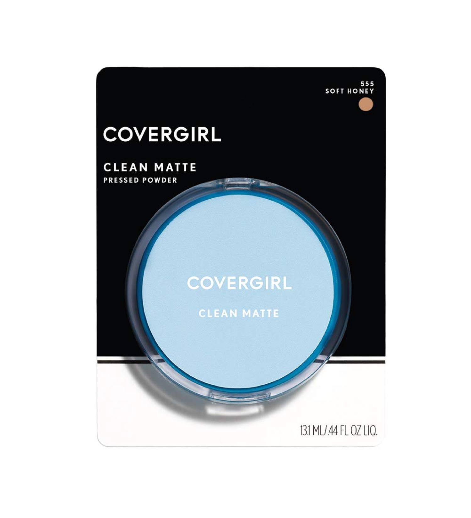CoverGirl Clean Oil Control Pressed Powder Soft Honey (W) 555 - 0.35 oz Pan | Long-lasting Matte Finish - Buy Online on GoSupps.com